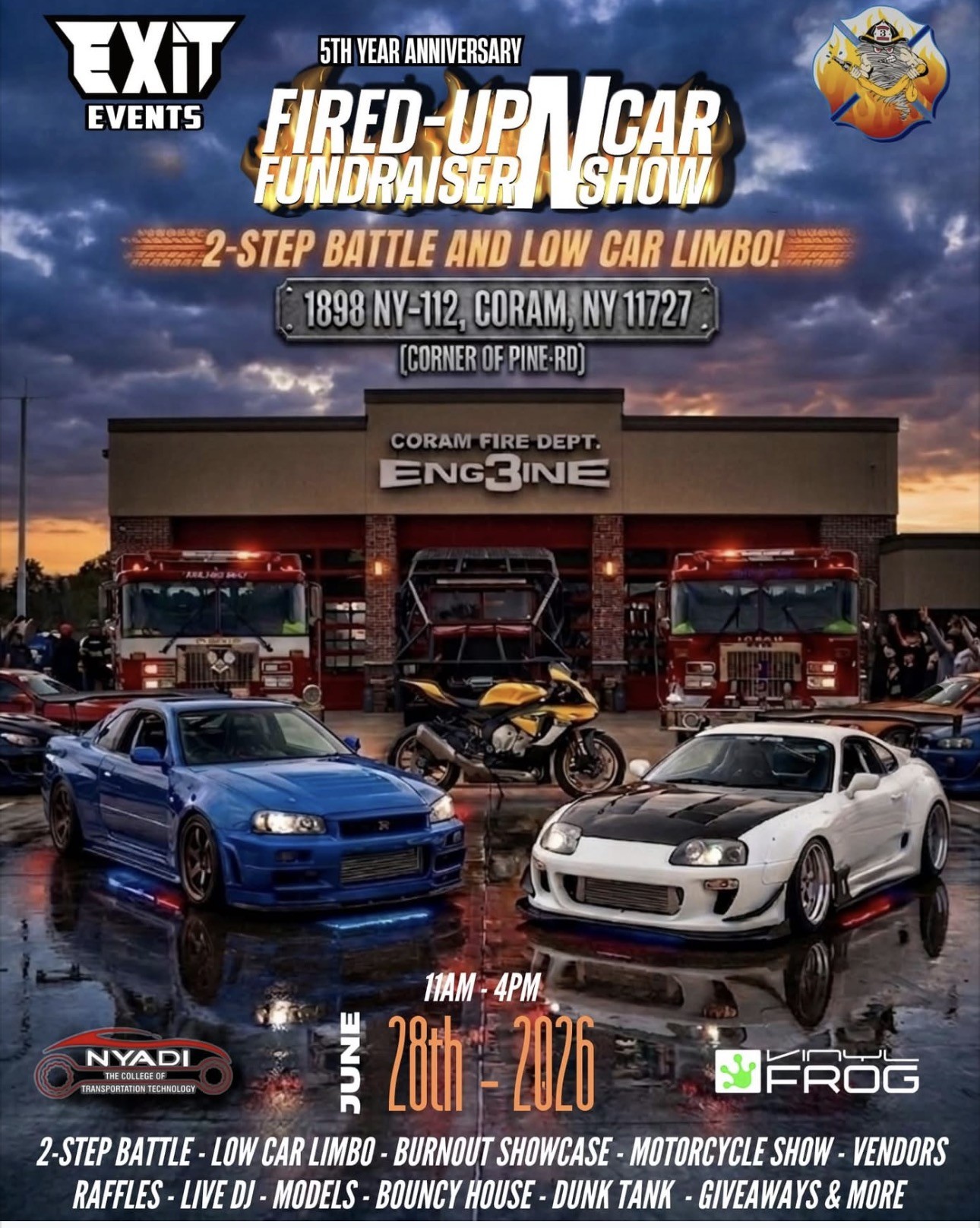 Team Events & Exit Events Car Show 2026, Coram, NY