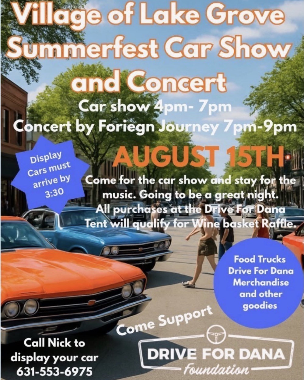 The Village of Lake Grove Summerfest Car Show & Concert, Lake Grove, NY