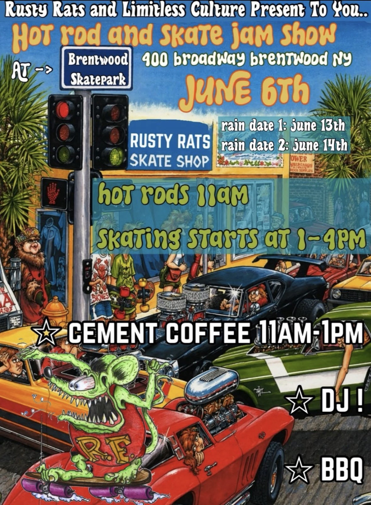 The Hot Rod & Skate Jam Show, Brentwood, NY