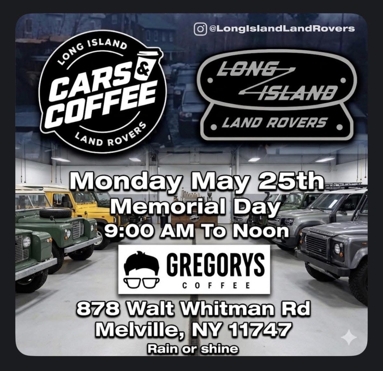 LI Land Rovers Cars & Coffee Meet, Melville, NY