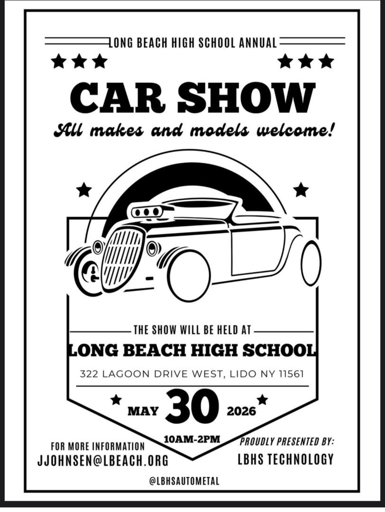 The Long Beach High Scholl Annual Car Show, Long Beach, NY