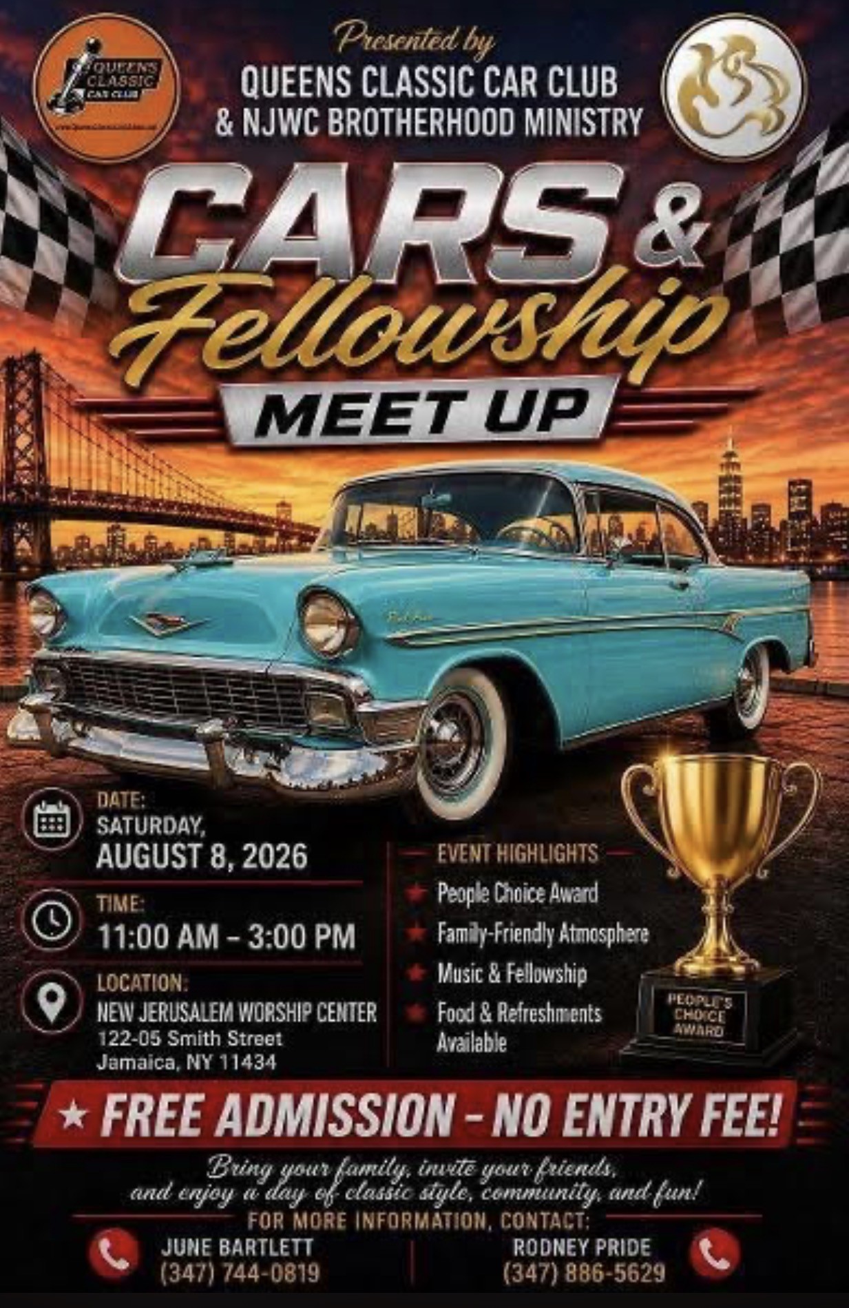 The Cars & Fellowship Meet-Up. Jamaica, NY