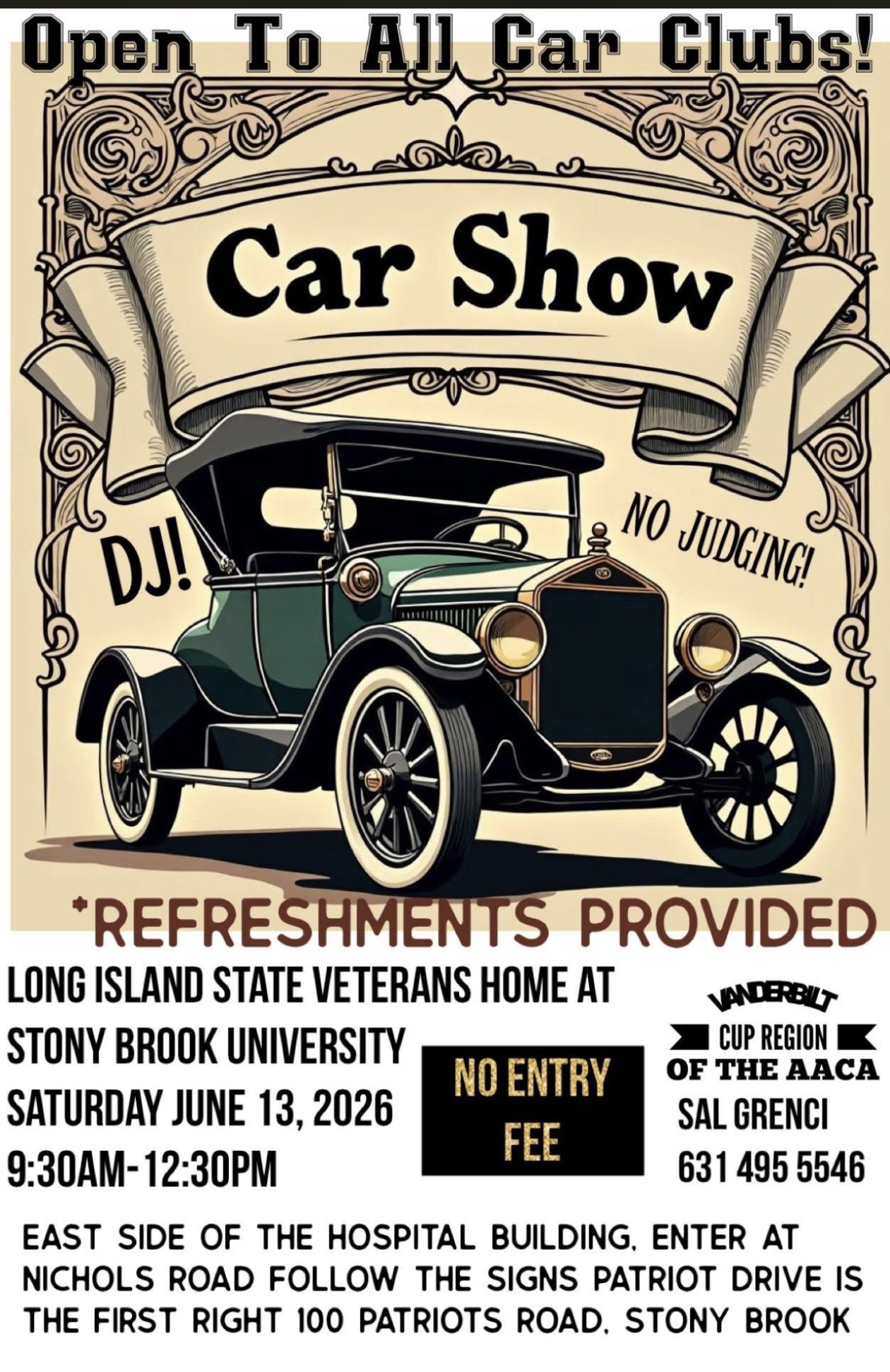 The Vanderbilt Cup Region AACA Car Show, Stony Brook, NY
