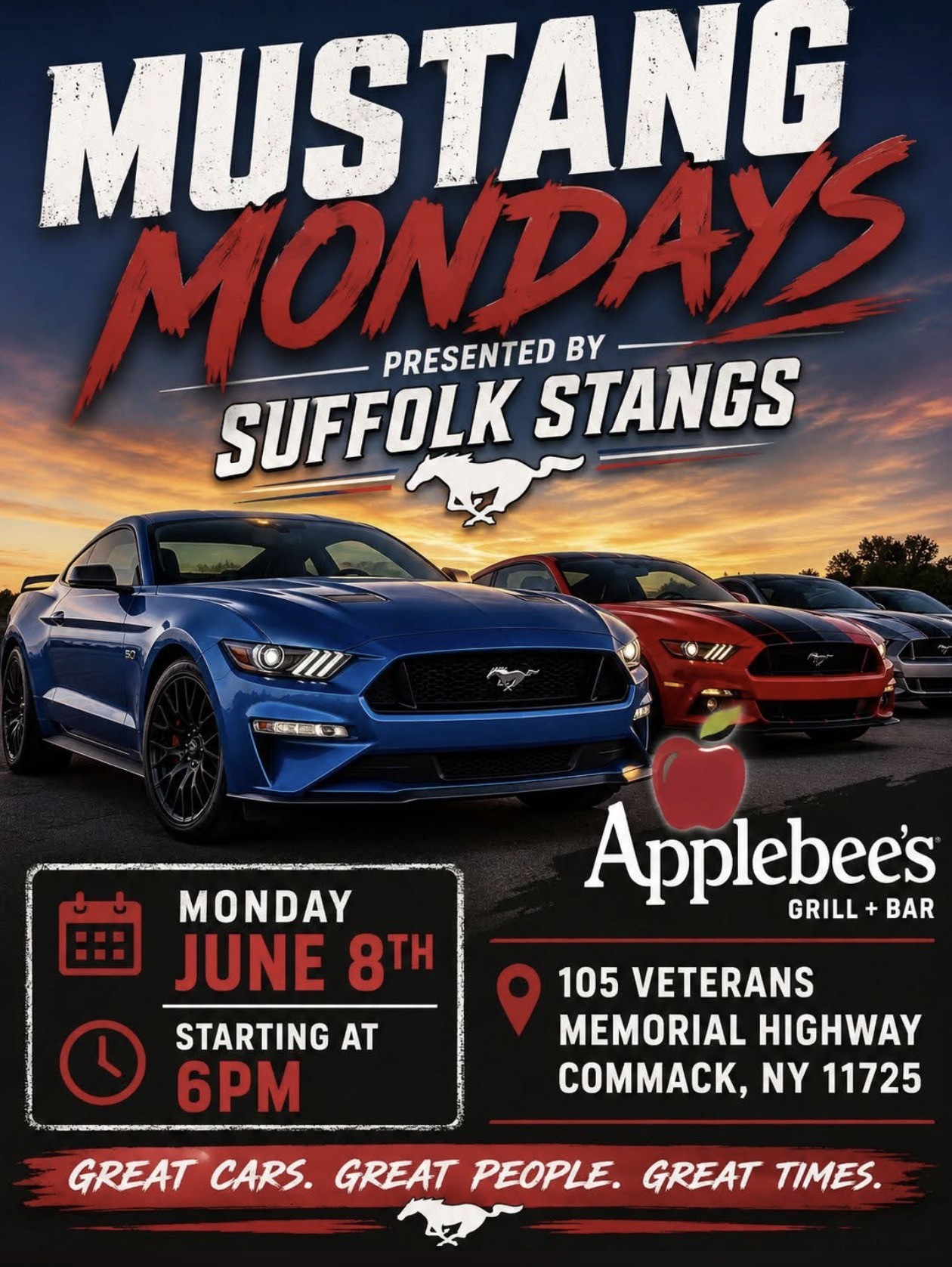 Suffolk Stangs Mustang Monday, Commack, NY