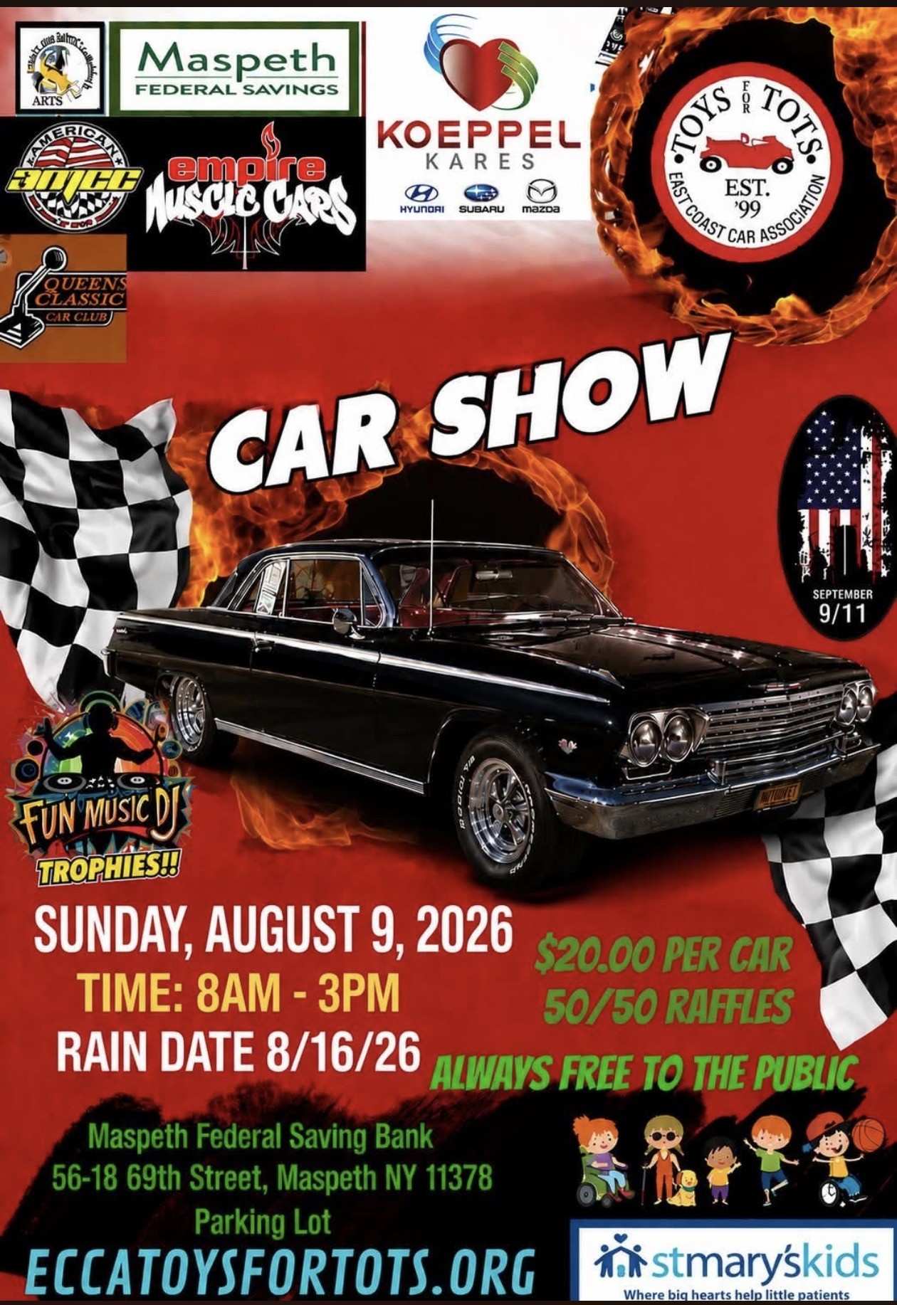 Maspeth Federal Savings & Empire Muscle Cars Car Show, Maspeth, NY