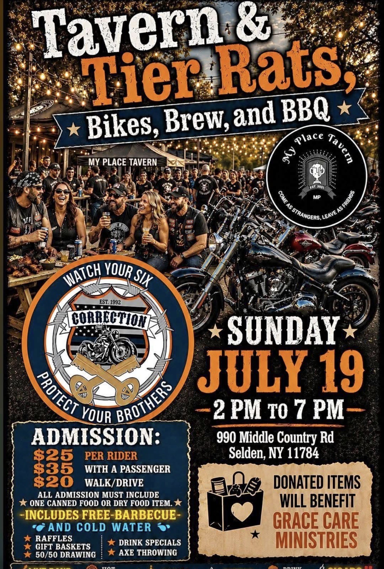 The Tavern & Tier Rats Bikes, Brew & BBQ Event, Selden, NY