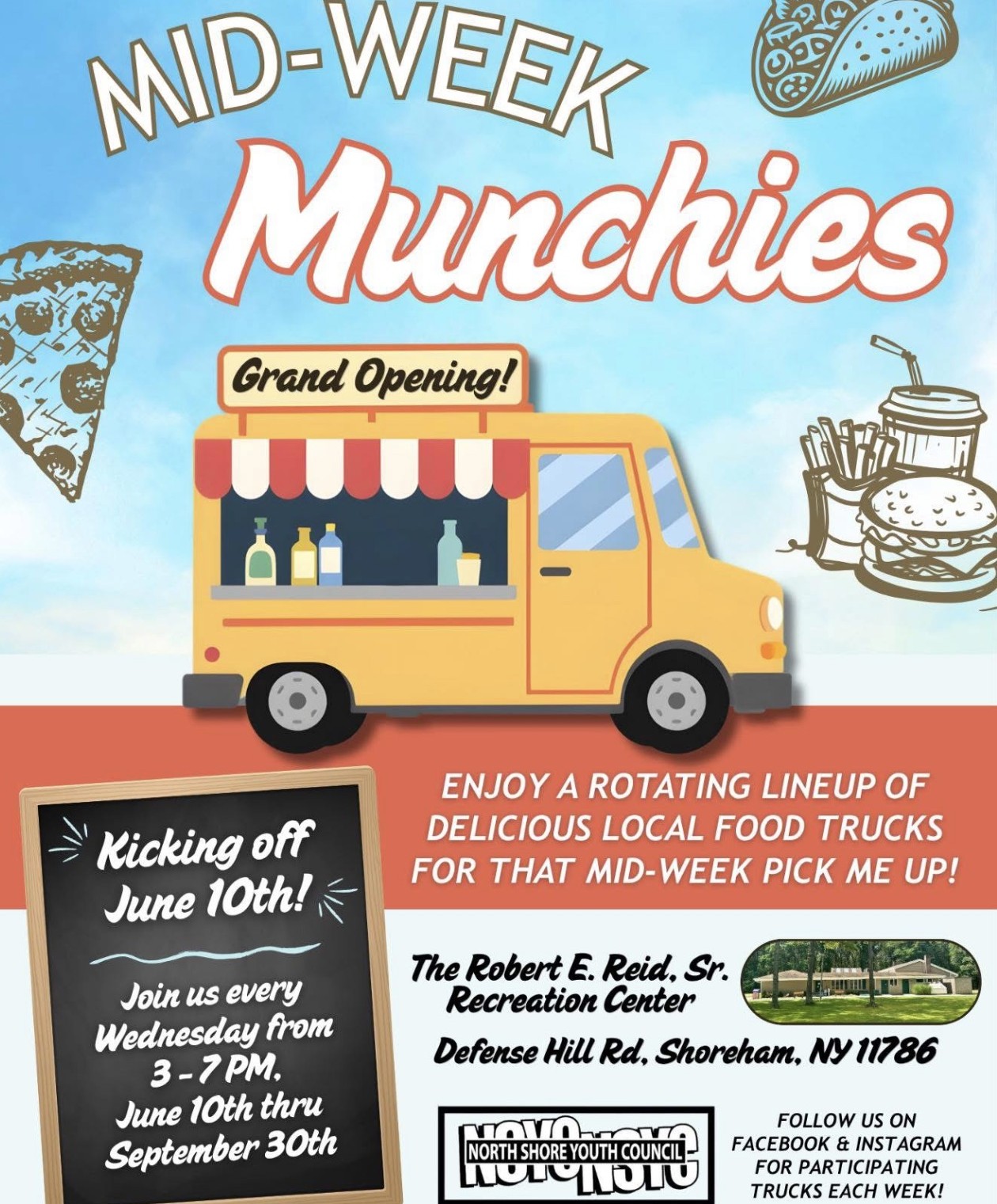 The MId-Week Munchies Food Truck Show & Event, Shoreham, NY
