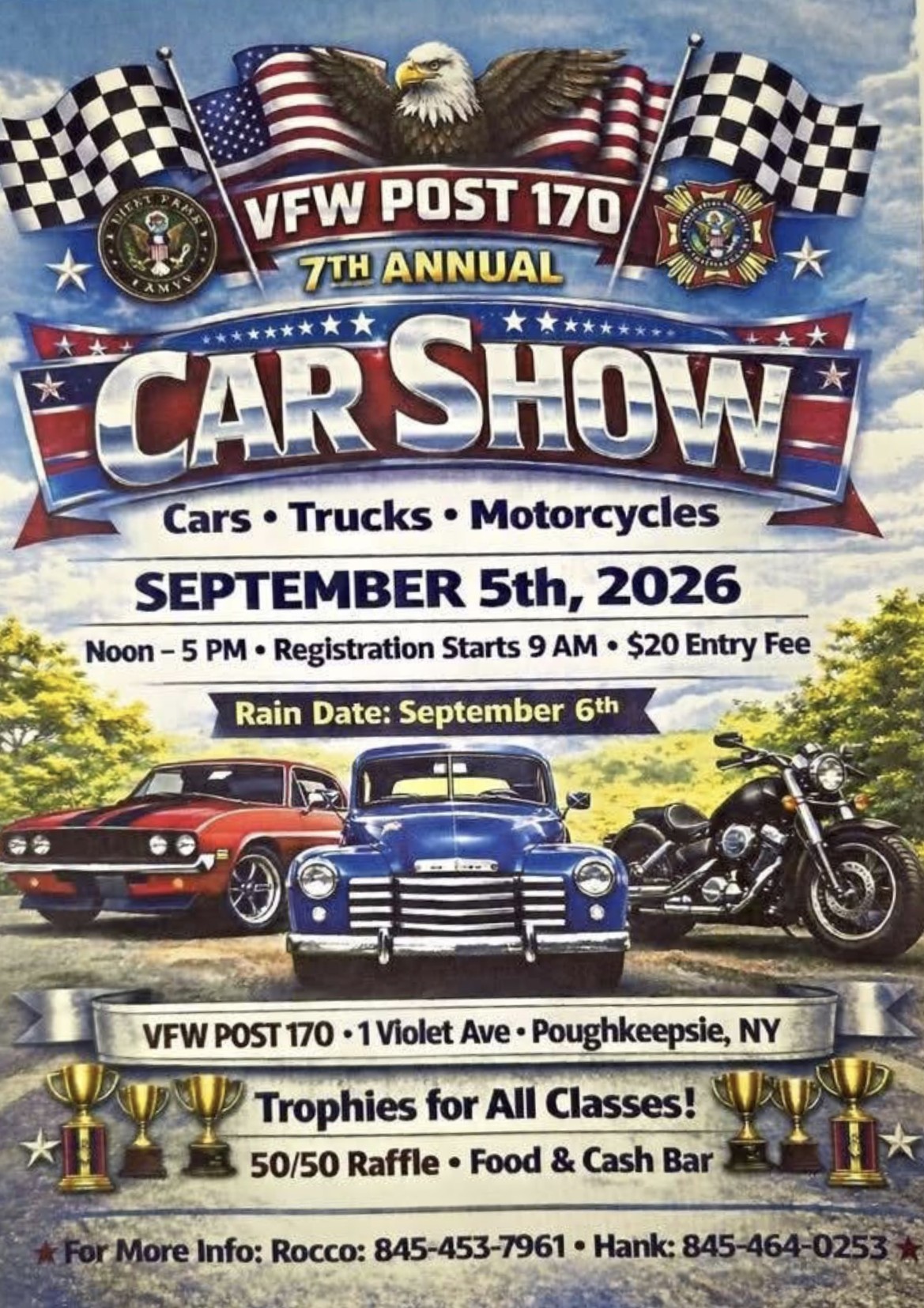 The VFW Post 170 7th Annual Car Show, Poughkeepsie, NY
