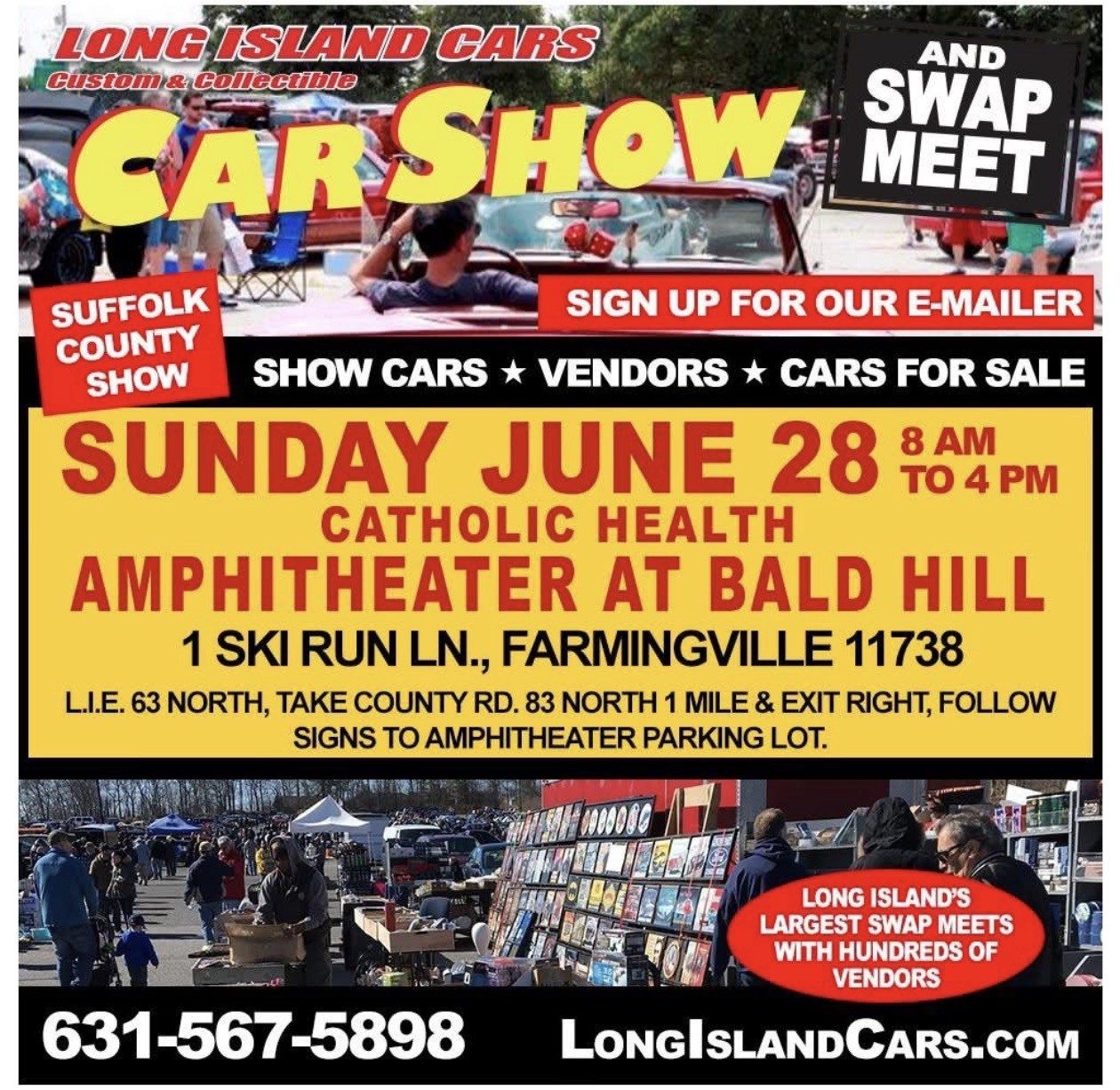 The LI Cars presents The Car Show & Swap Meet, Farmingville, NY