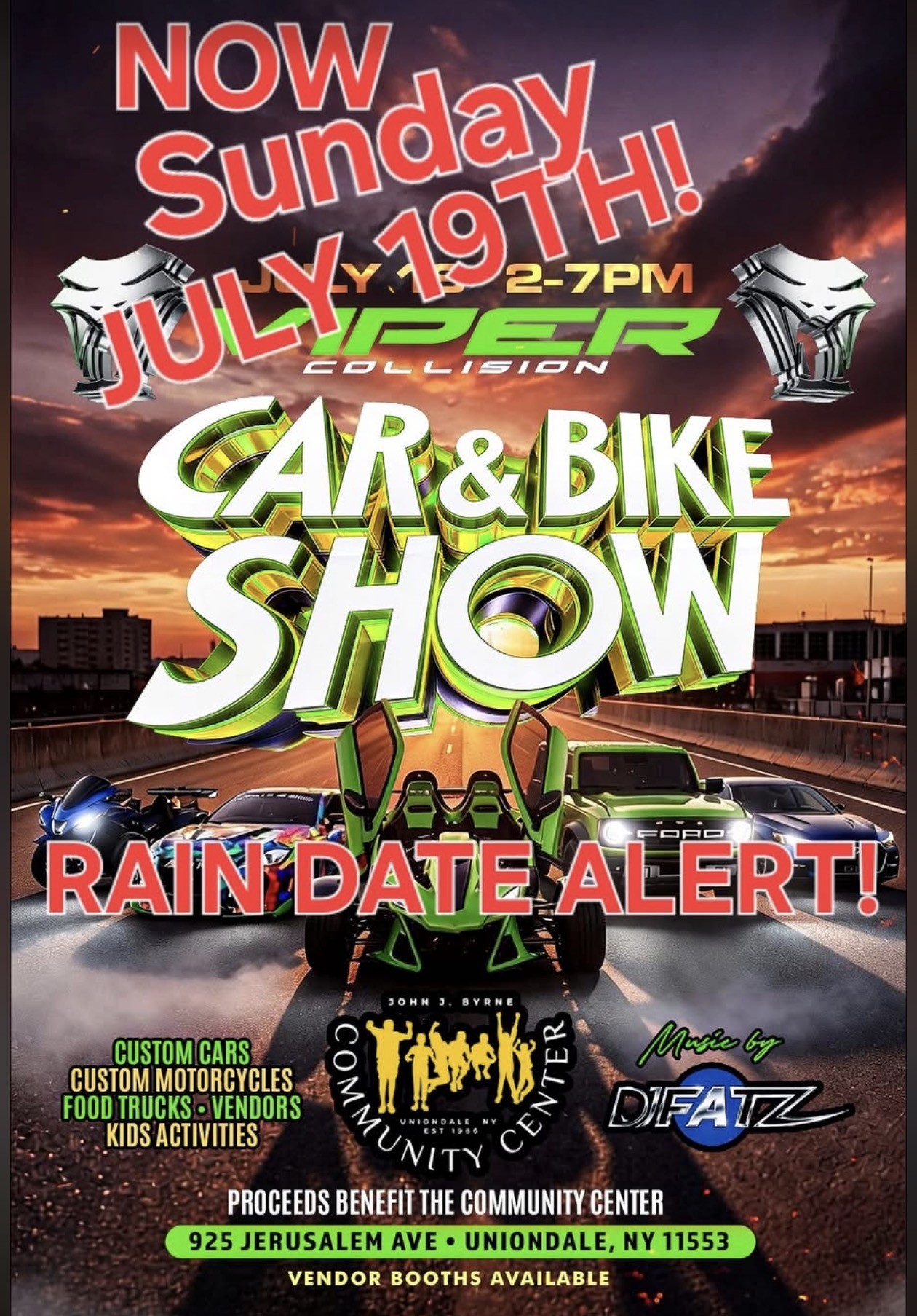 The Viper Collision’s Car & Bike Show, Uniondale, NY