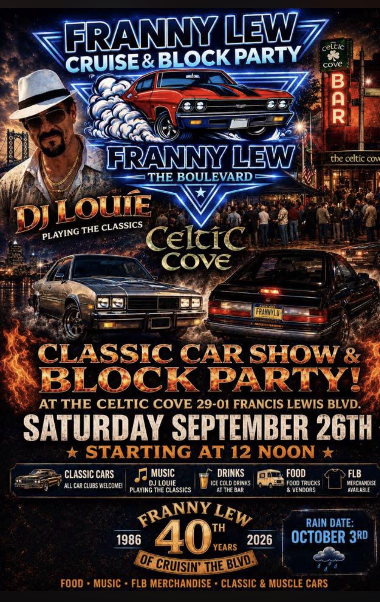 The Celtic Cove Classic Car Show & Block Party, Queens, NY