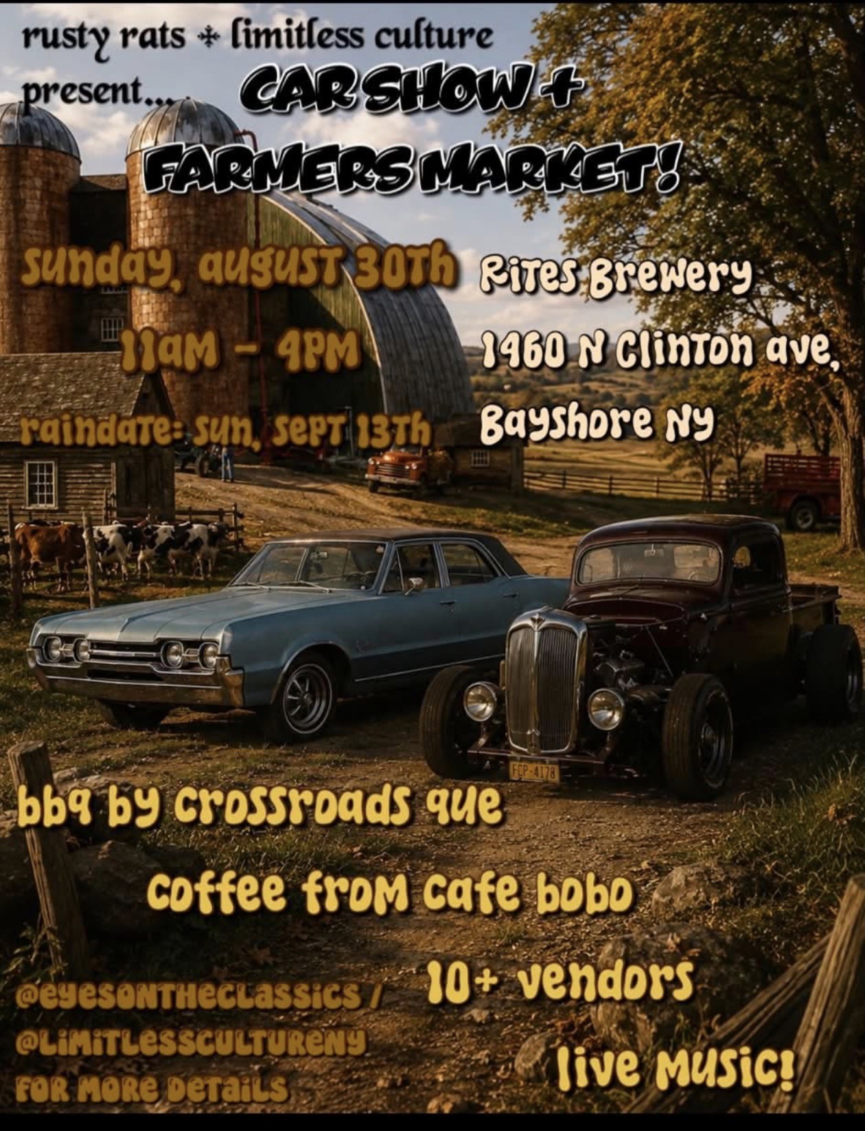 The Rusty Rats Car Club & Limitless Culture Car Show, Bayshore, NY