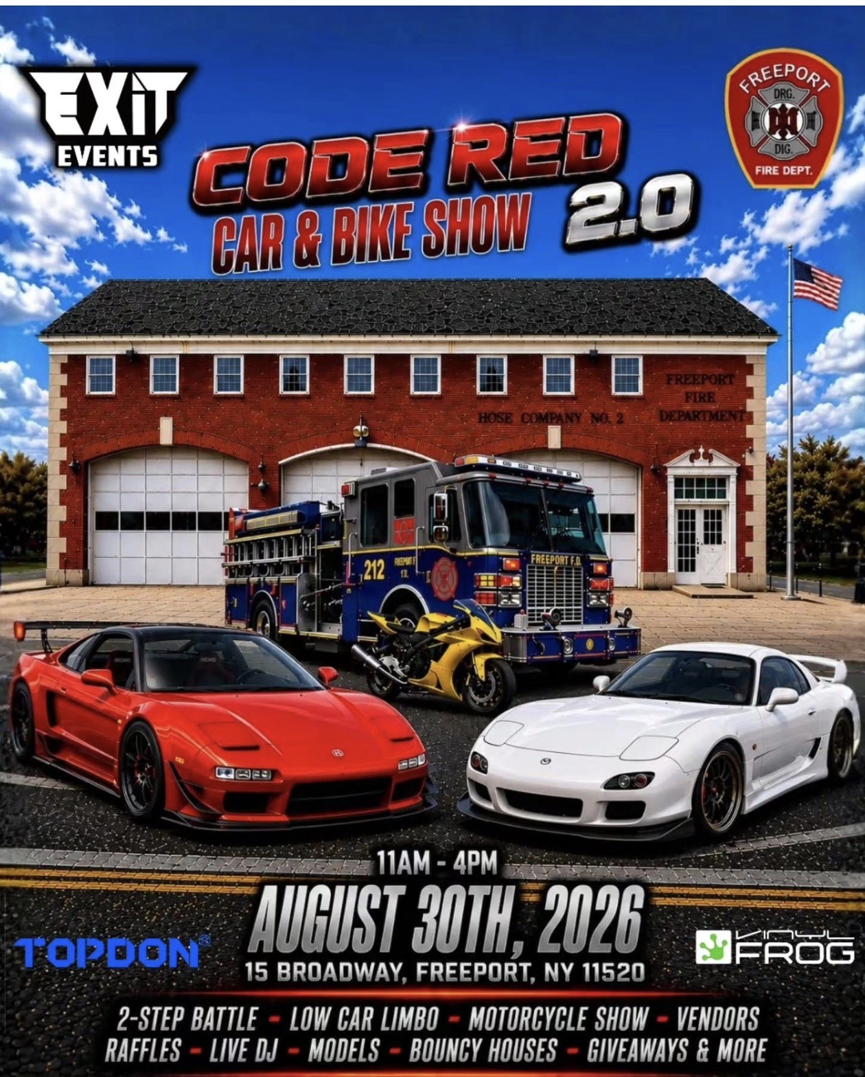 Exit Events Code Red Car & Bike Show 2.0. Freeport, NY