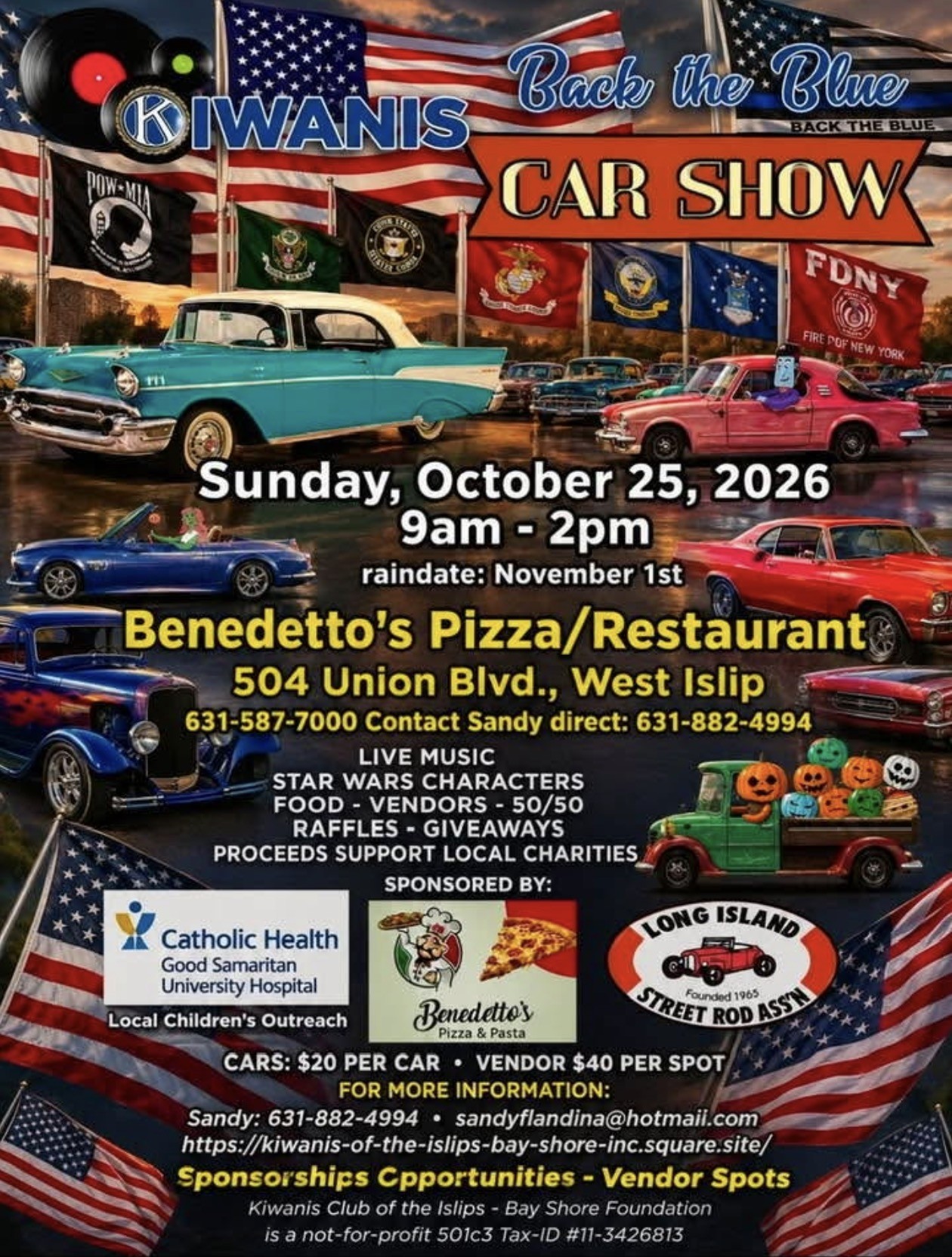 The Kiwanis Back the Blue Car Show, West Islip, NY
