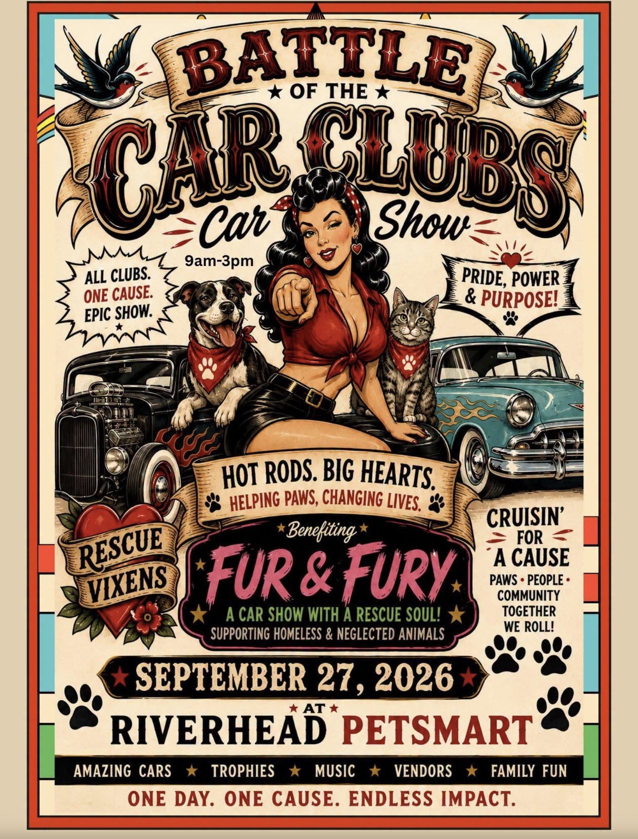 The Battle of the Car Clubs Car Show, Riverhead, NY
