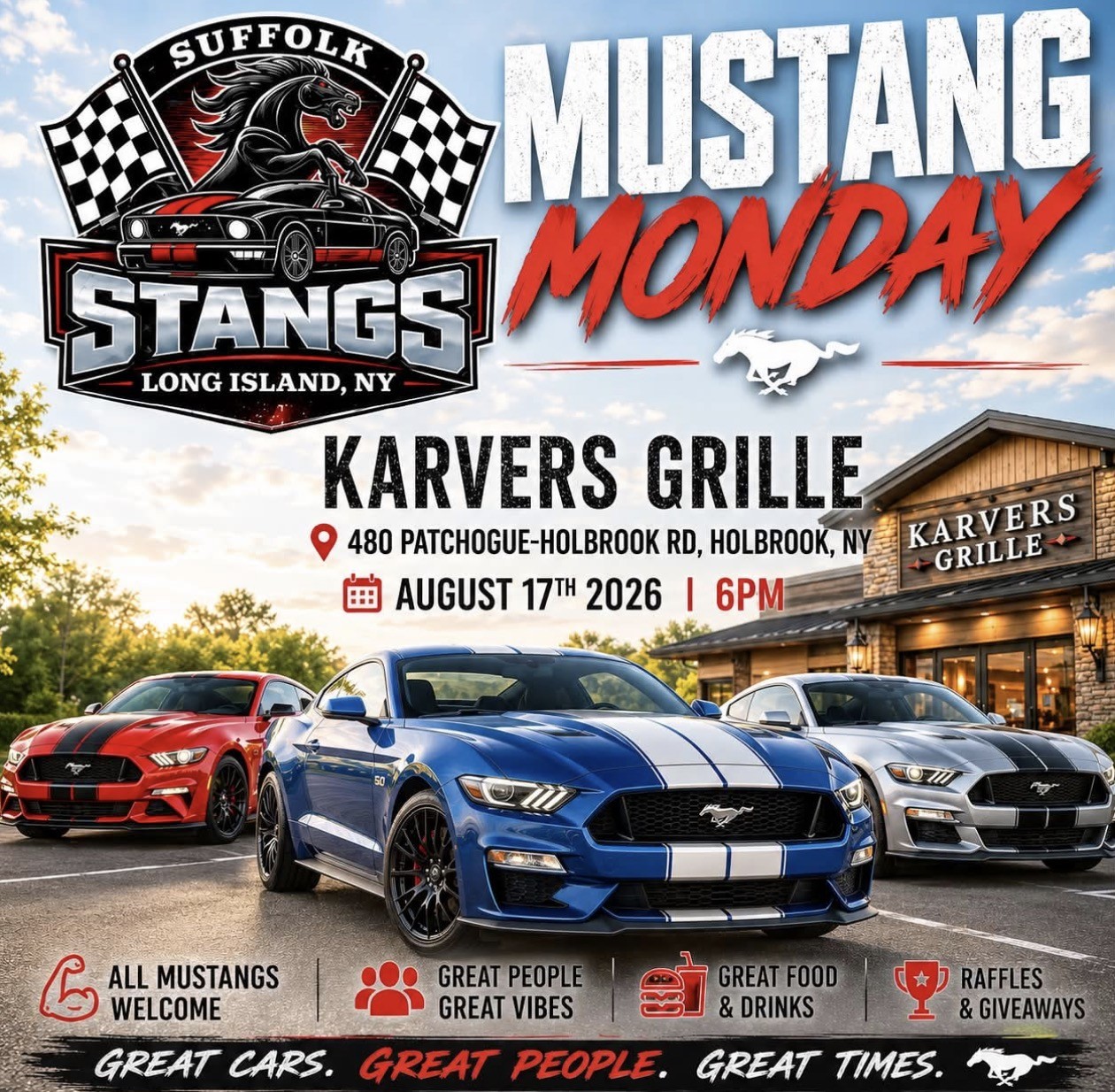 Suffolk Stangs  Mustang Monday, Holbrook, NY