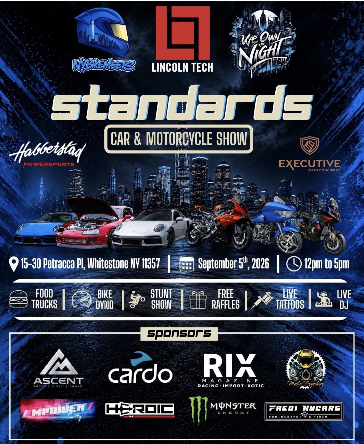 Lincoln Tech Standards Car & Motorcycle Show, Whitestone, NY