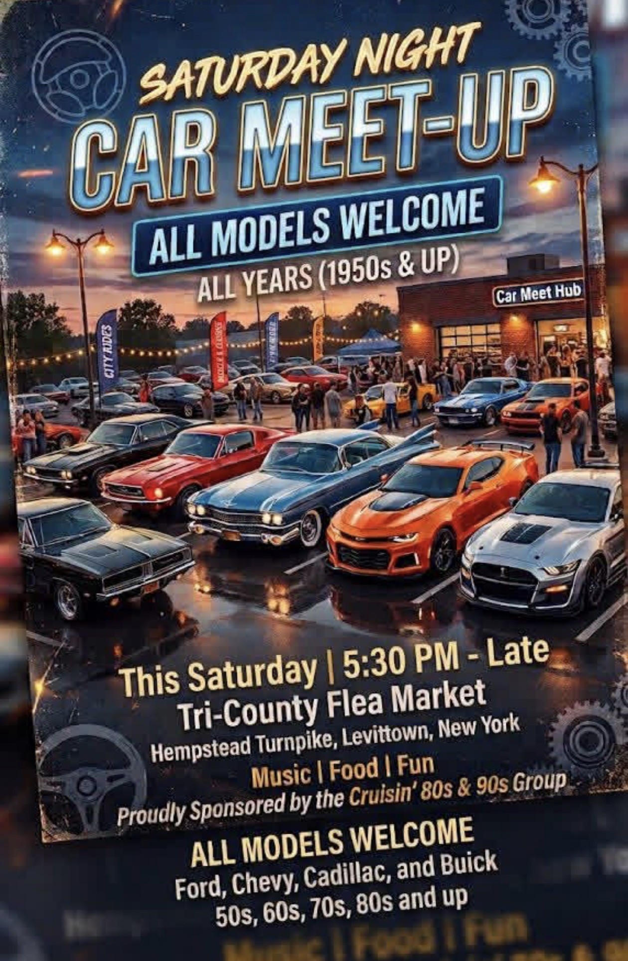 The Saturday Night Car Meet-Up, Levittown, NY