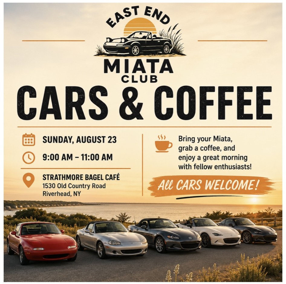 The Miata Cars & Coffee Meet-Up, Riverhead, NY
