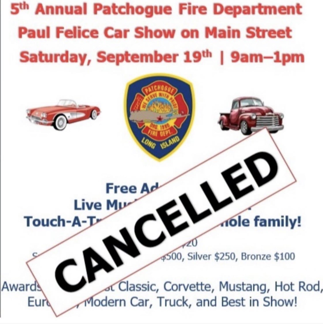 The Patchogue Fire Department 5th Annual Paul Felice Car Show, Patchogue, NY