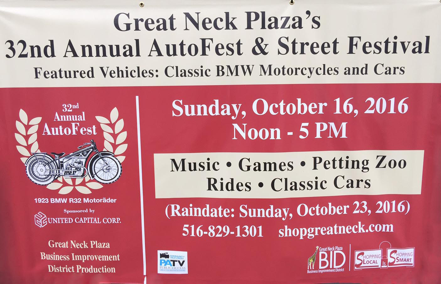 32nd Annual Great Neck Plaza AutoFest & Street Festival, Great Neck Plaza