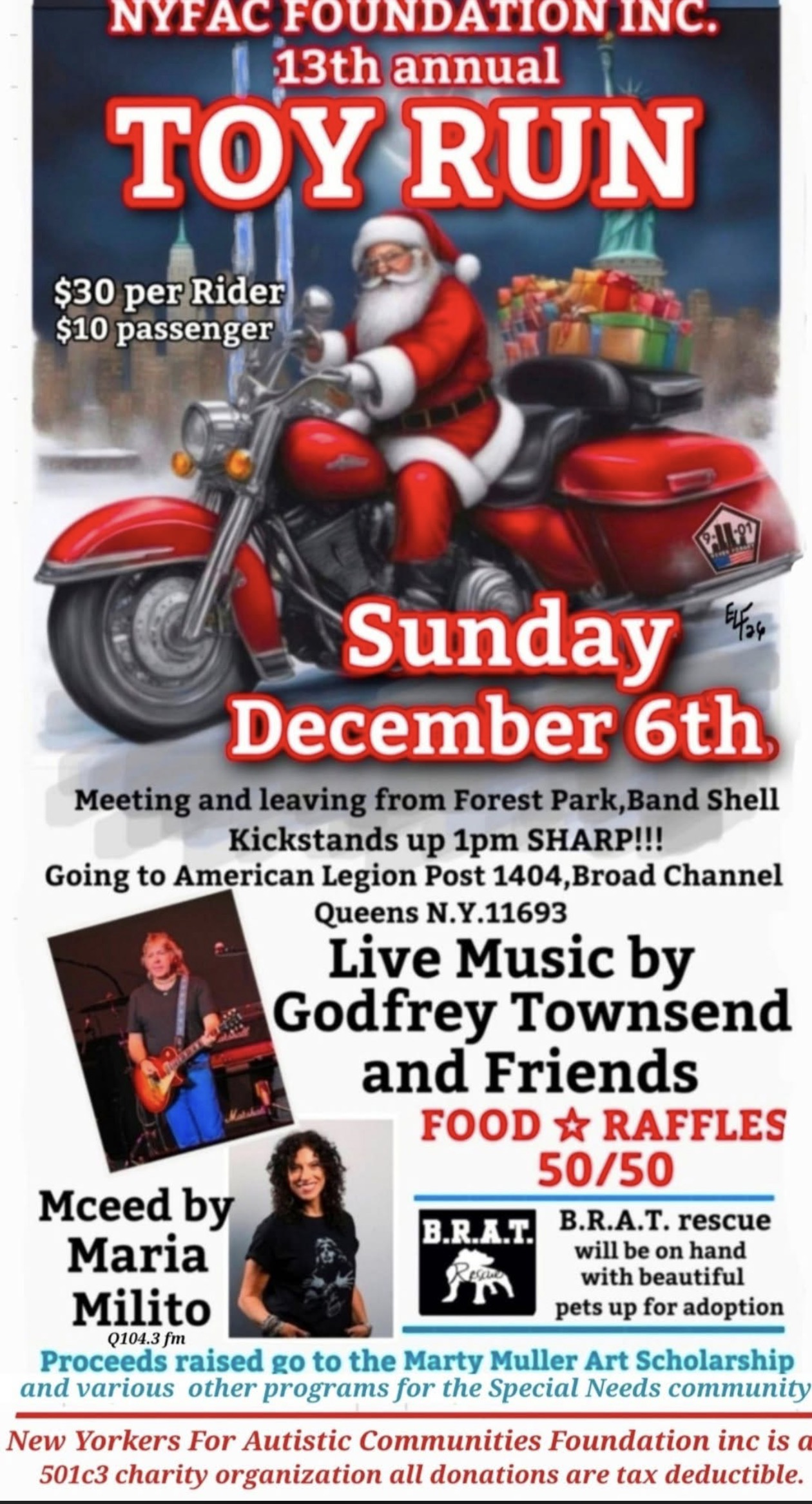 The 13th Annual NYFAC Foundation Inc. Toy Run, Woodhaven, NY