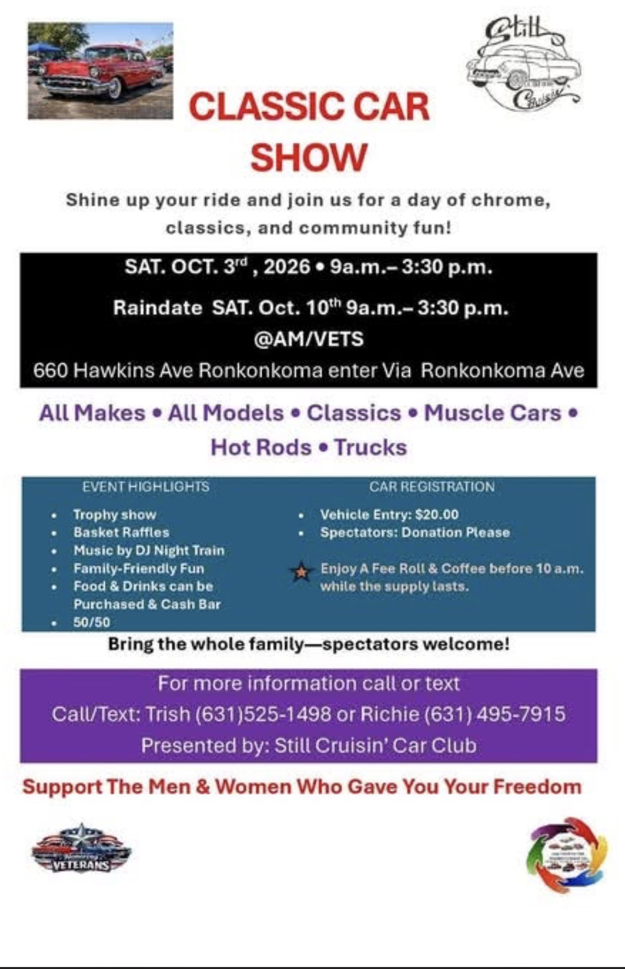 The Still Cruisin Car Club Classic Car Show, Ronkonkoma, NY