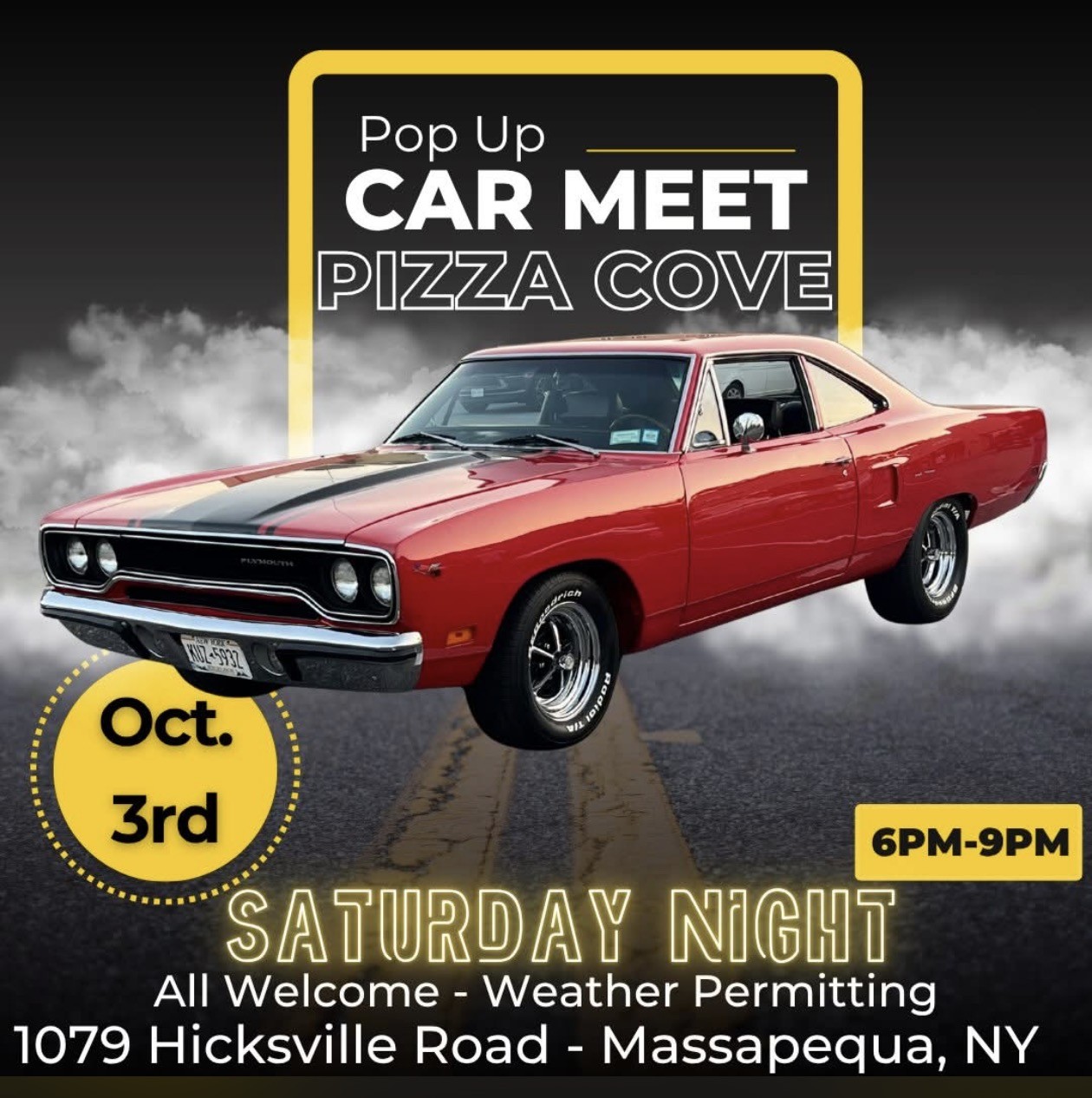 The Pop-Up Car Meet & Show at Pizza Cove, Massapequa, NY
