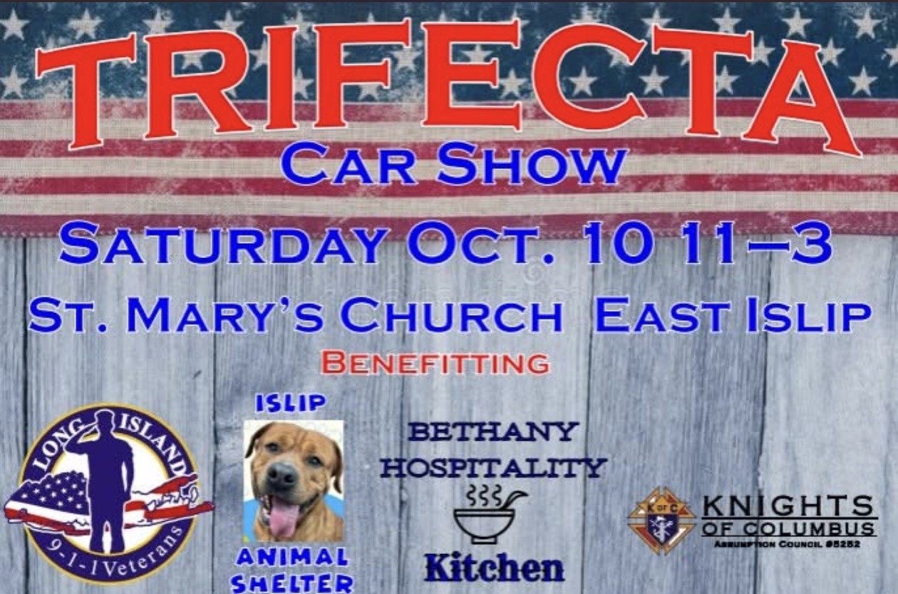 The Knights of Columbus Trifecta Car Show, East Islip, NY