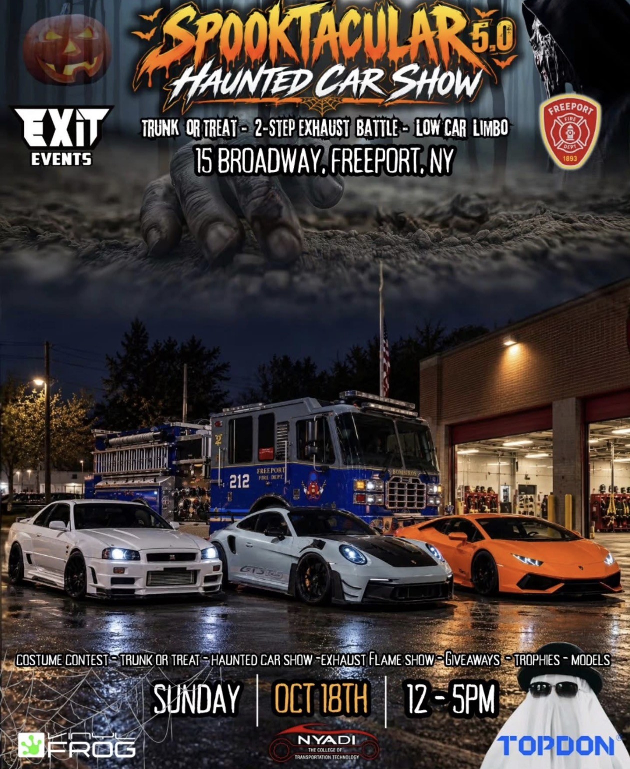 Exit Events Spooktacular Haunted Car Show, Freeport, NY