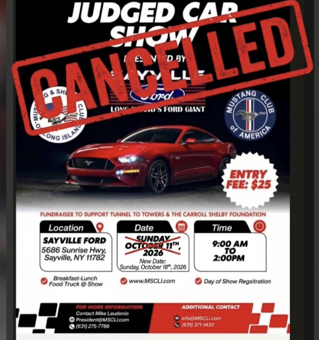 The MSCLI & Sayville Ford Judged Car Show, Sayville, NY