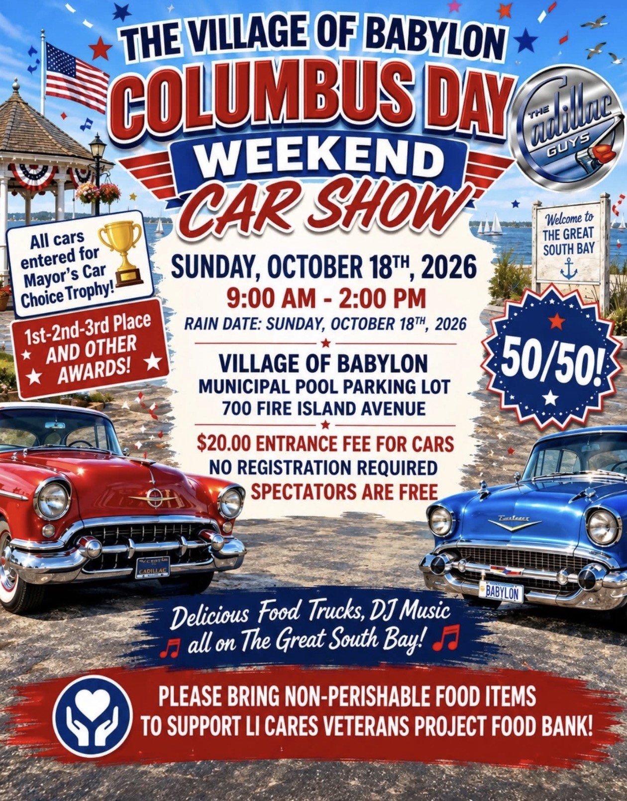 The Village of Babylon Columbus Day Weekend Car Show, Babylon, NY