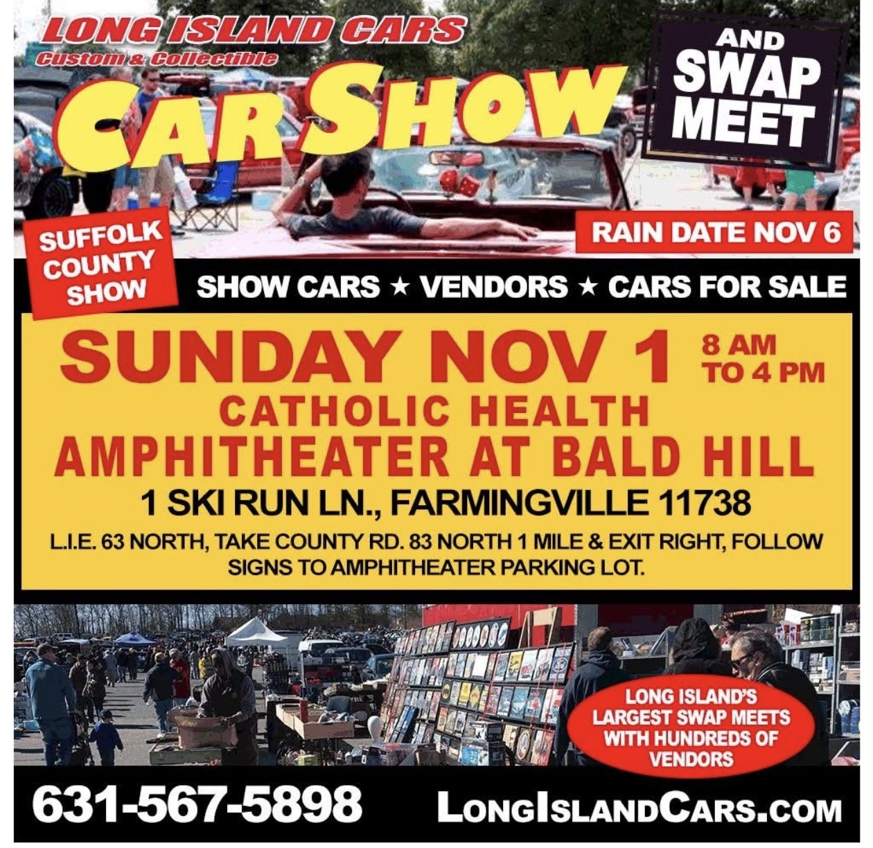 LI Cars Custom & Collectable Car Show & Swap Meet., Farmingville, NY