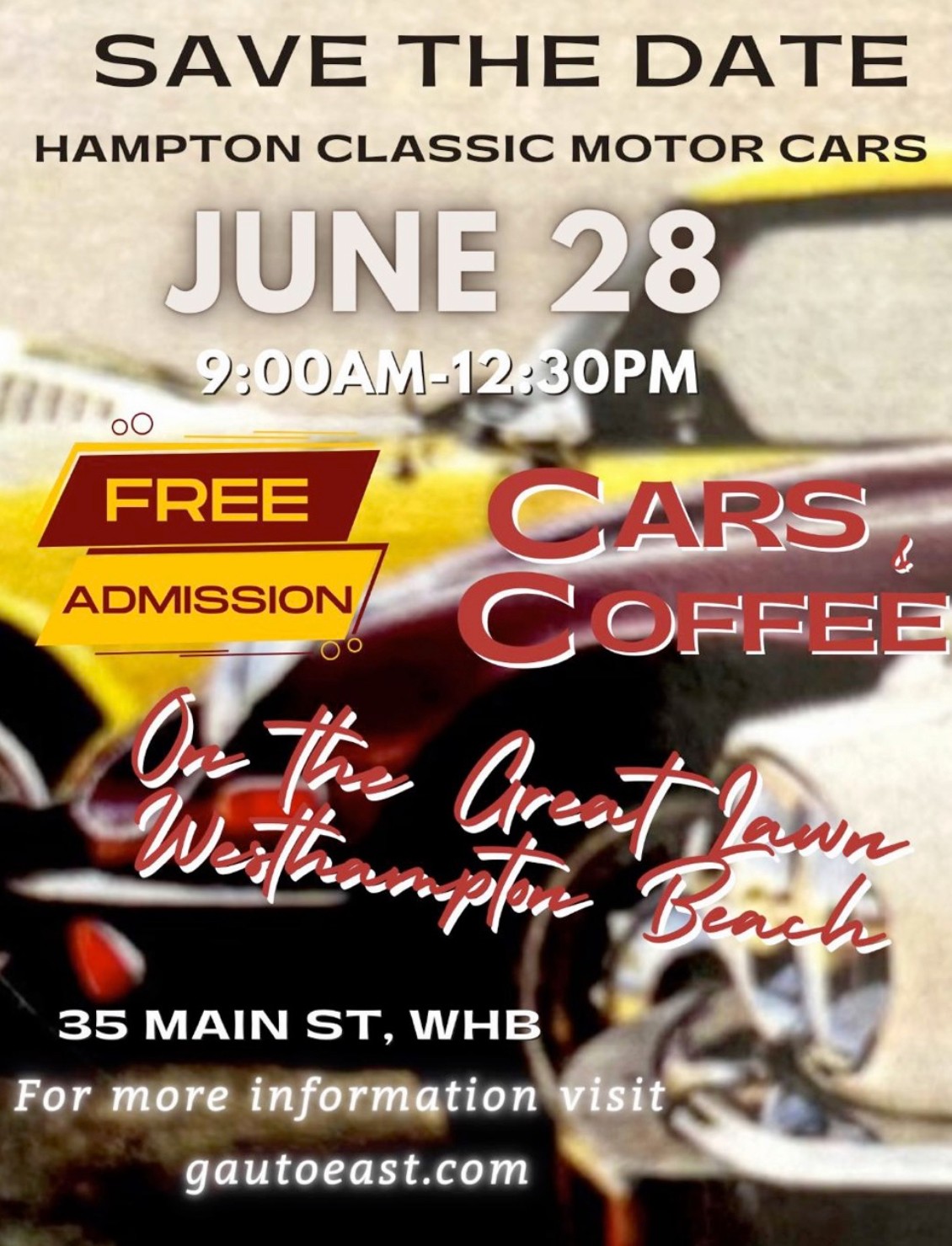 Hampton Classic Motor Cars Cars & Coffee Show, West Hampton Beach, NY