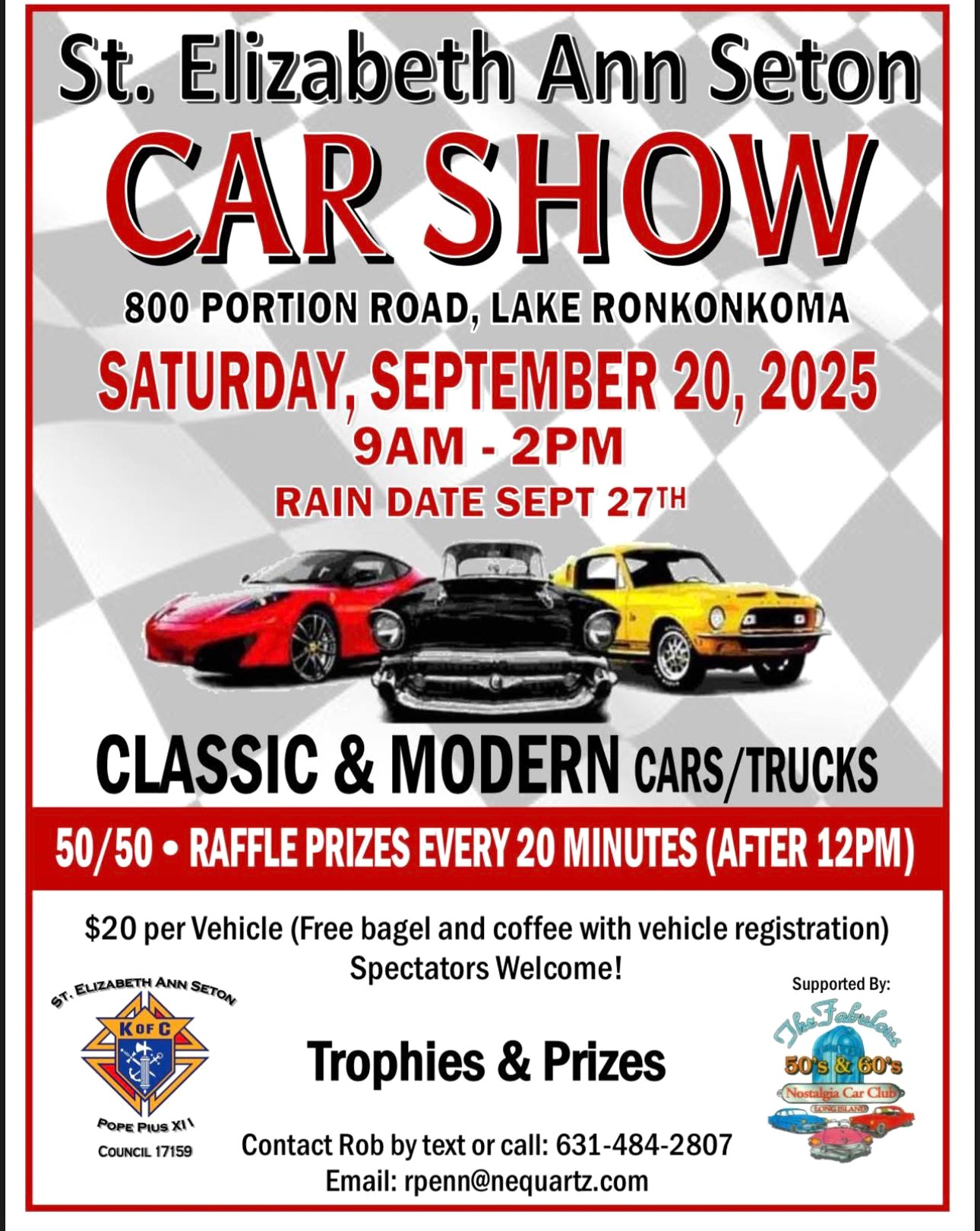 ST. Elizabeth Ann Seton Car Show, Lake Ronkonkoma, NY