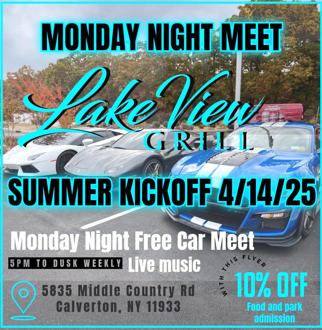 Lake View Grill Monday Night Meet, Calverton, NY