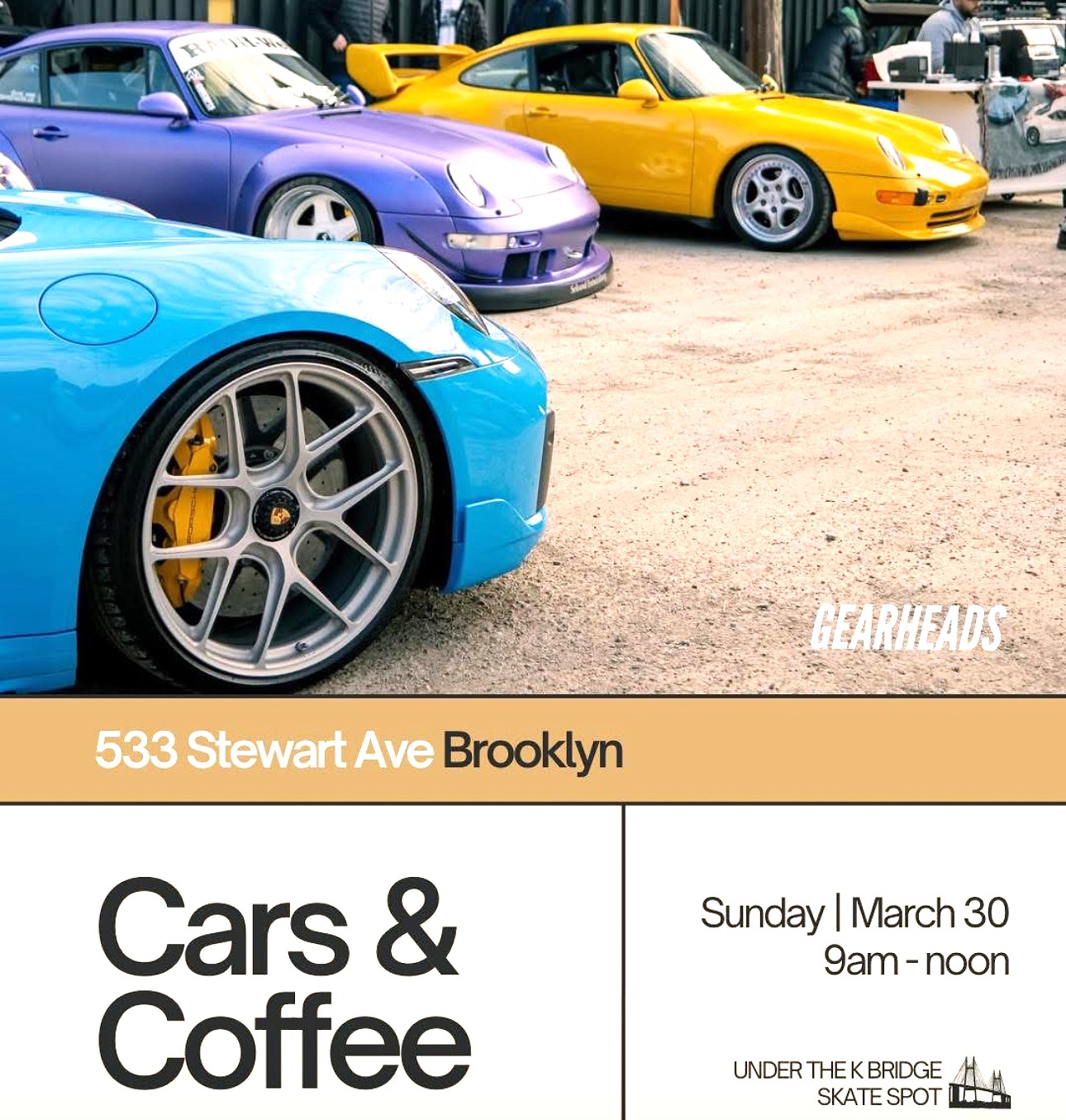 Gear Heads Cars & Coffee meet-up, Brooklyn, NY
