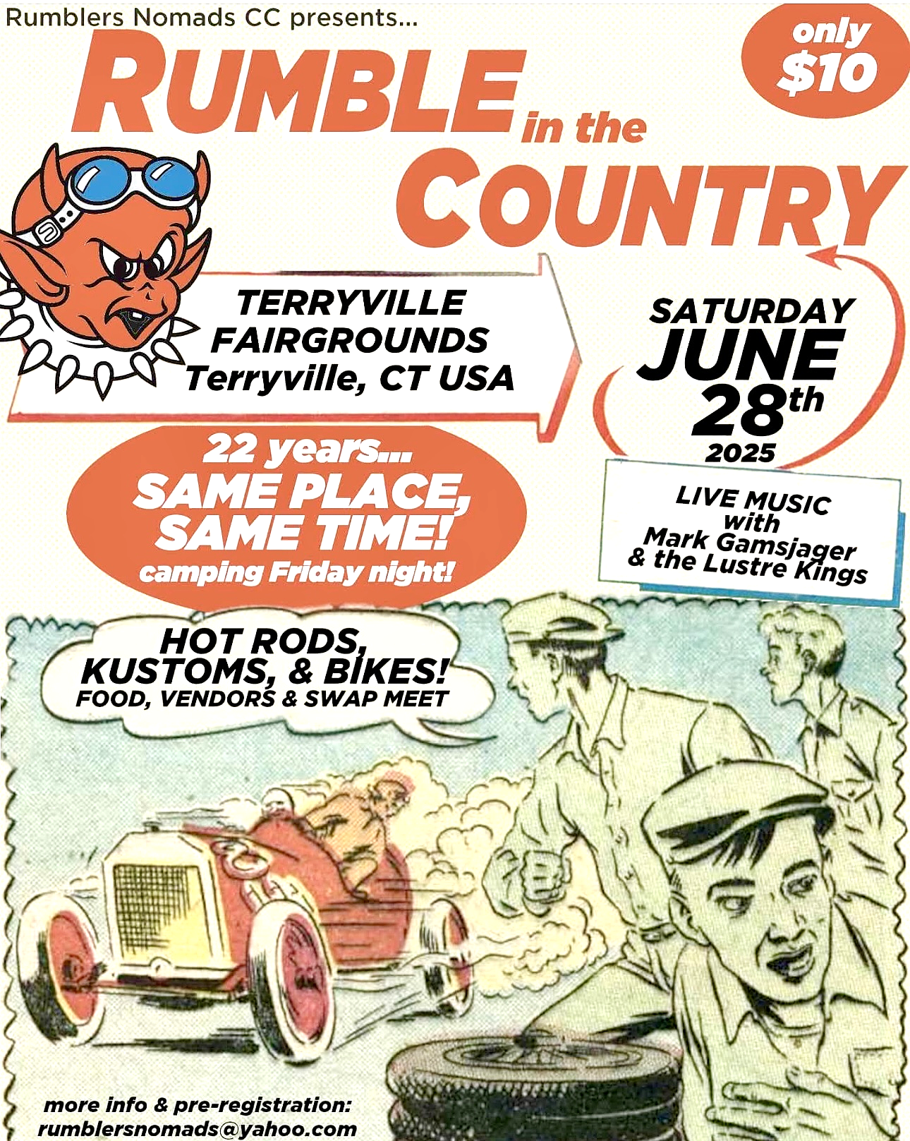 The Rumble in the Country Car Event, Terryville, CT.
