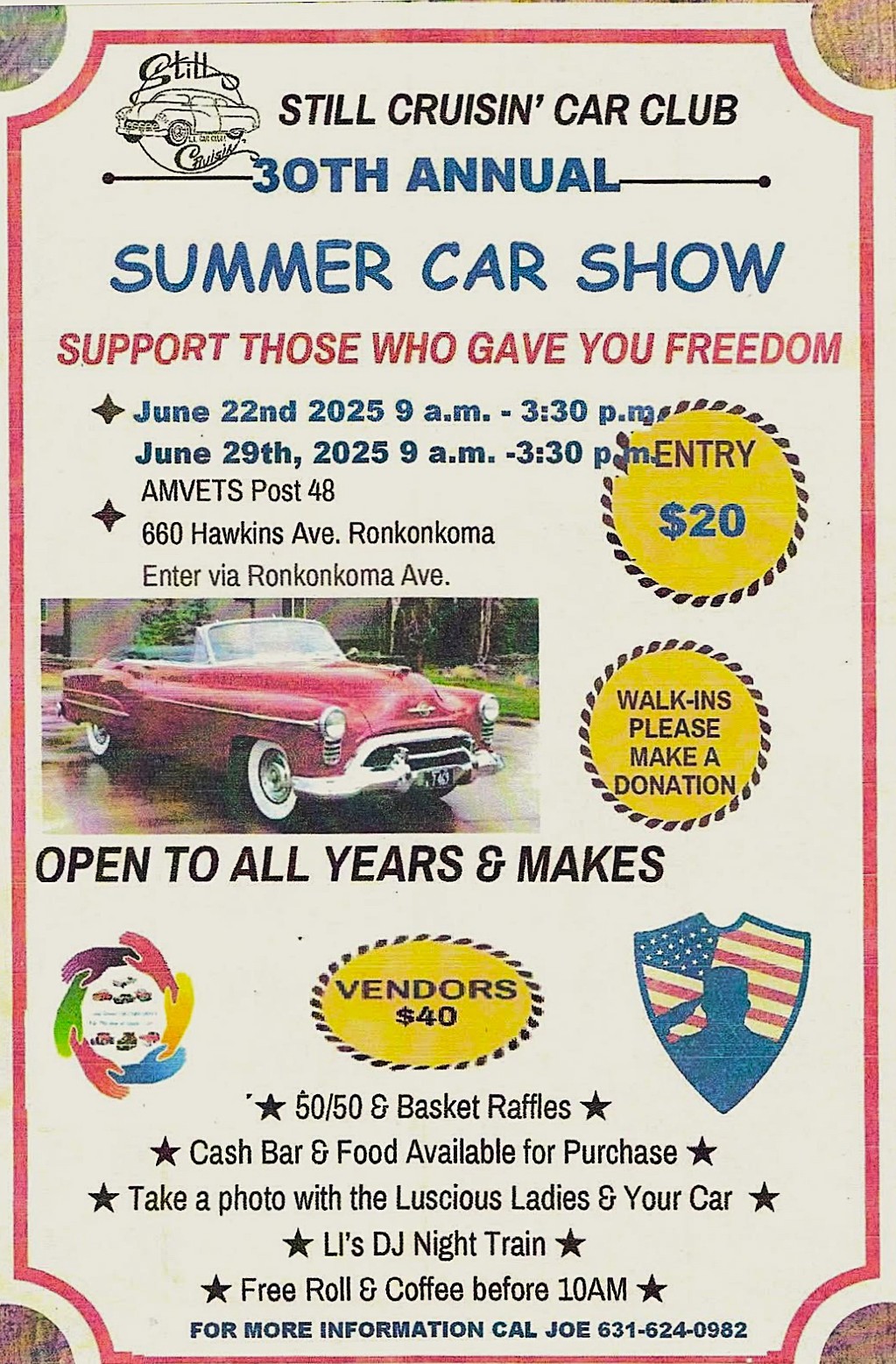 Still Cruisin Car Club 30th Annual Summer Car Show, Ronkonkoma, NY