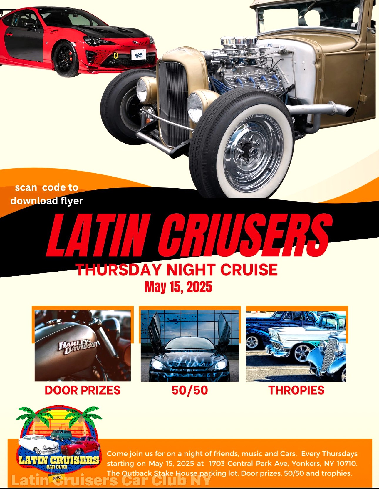 Latin Cruisers Thursday Night Cruise and Car Meet, Yonkers, NY
