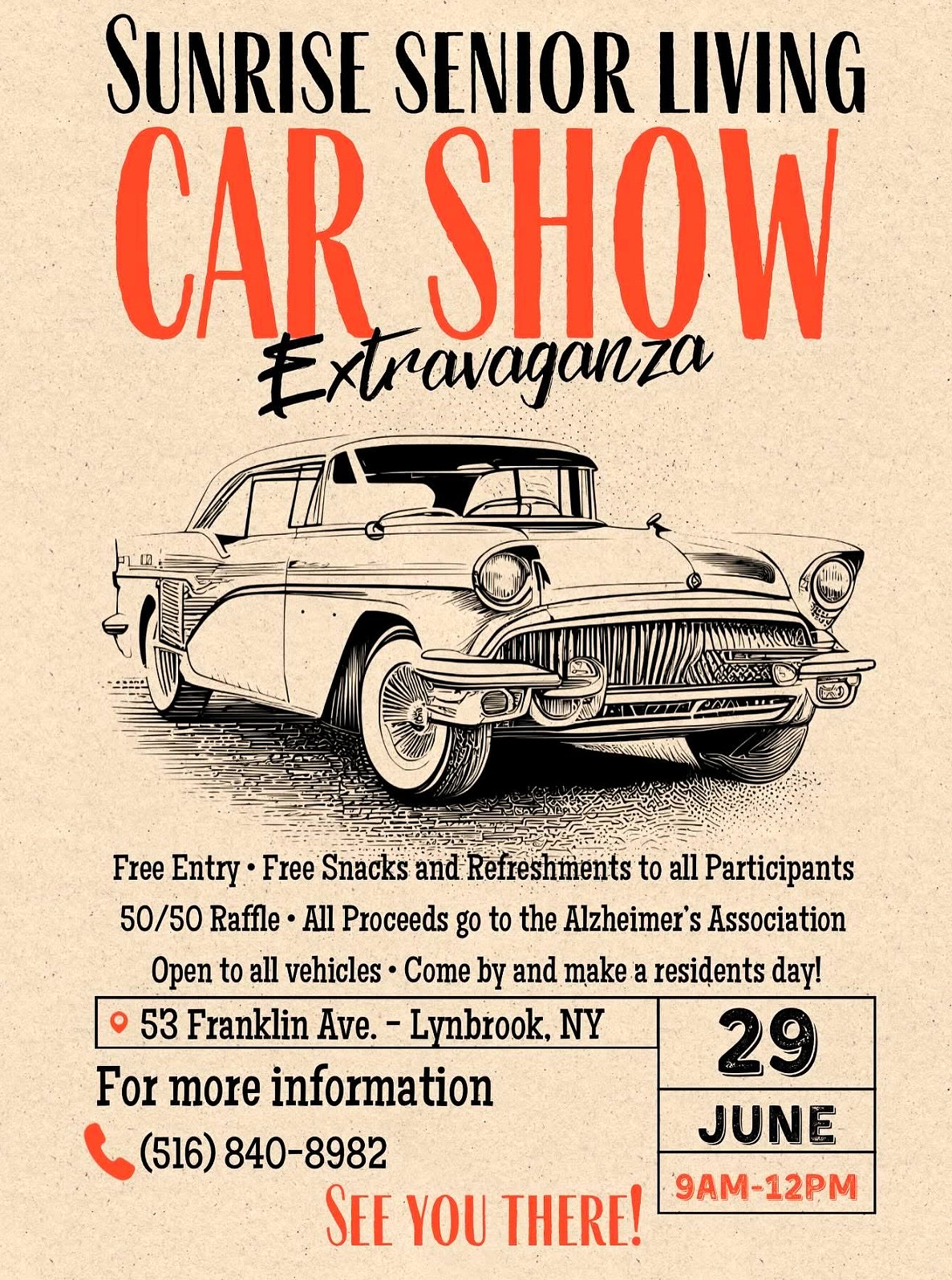 Sunrise Senior Living Car Show Extravaganza, Lynbrook, NY