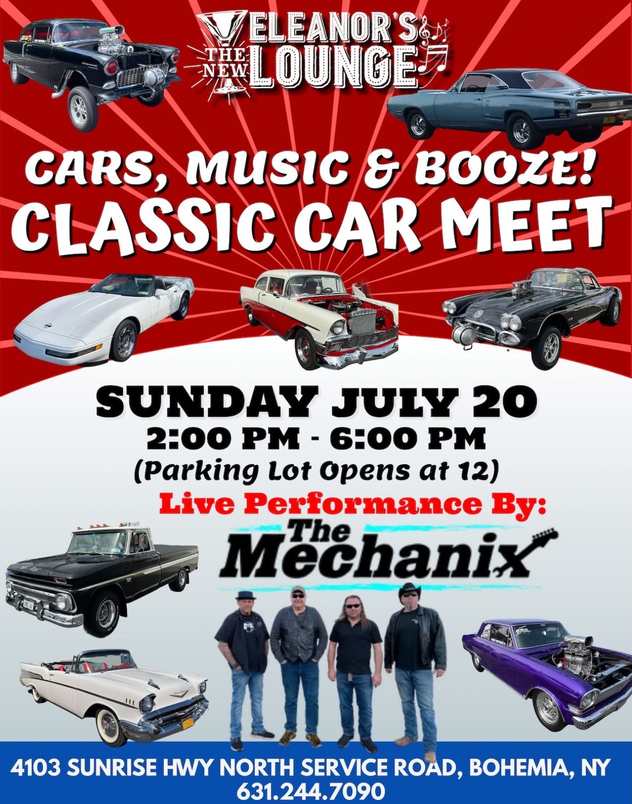 Eleanor’s Lounge Classic Car Meet-up, Bohemia, NY