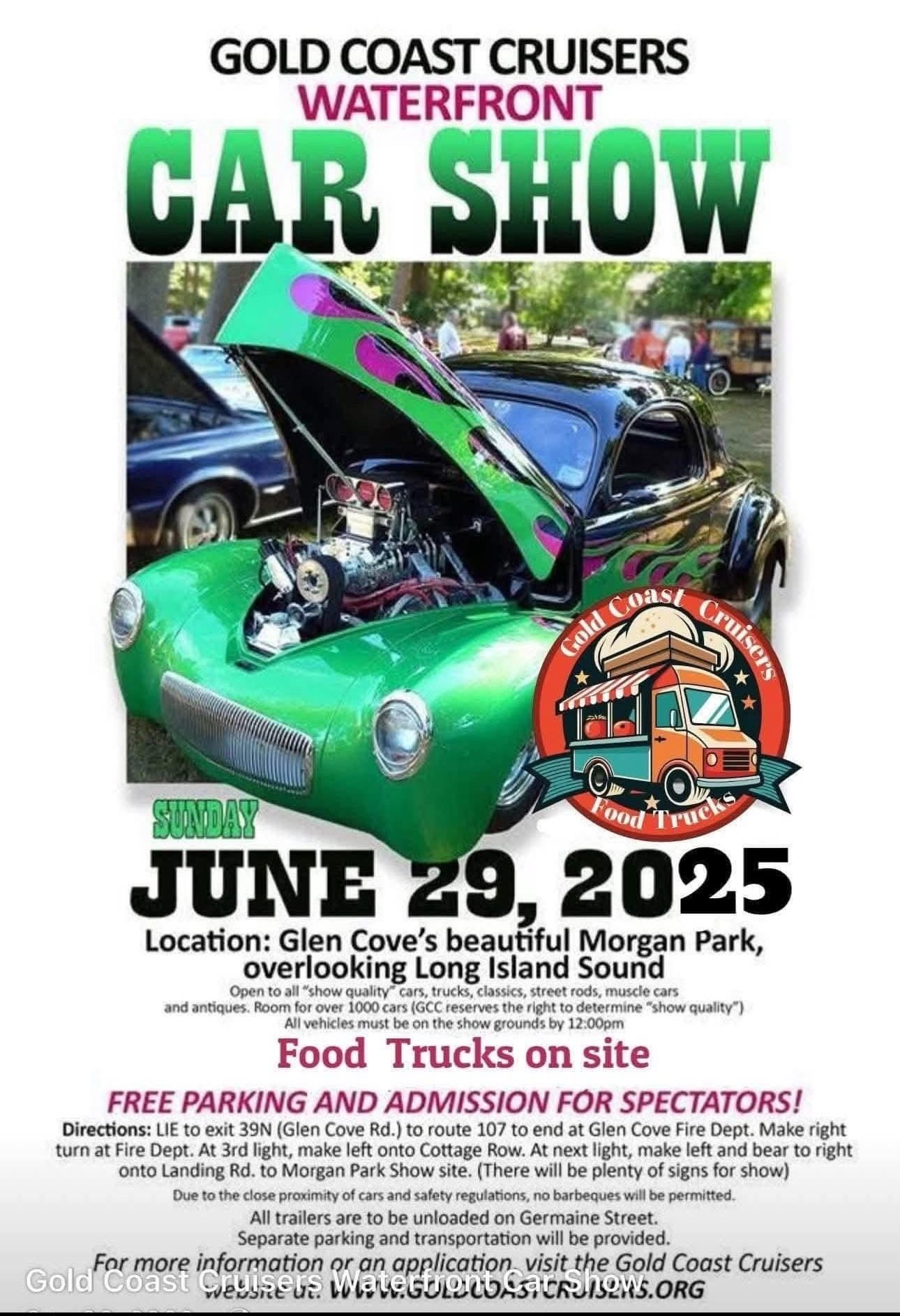 Gold Coast Cruisers Morgan Park Waterfront Car Show, Glen Cove, NY