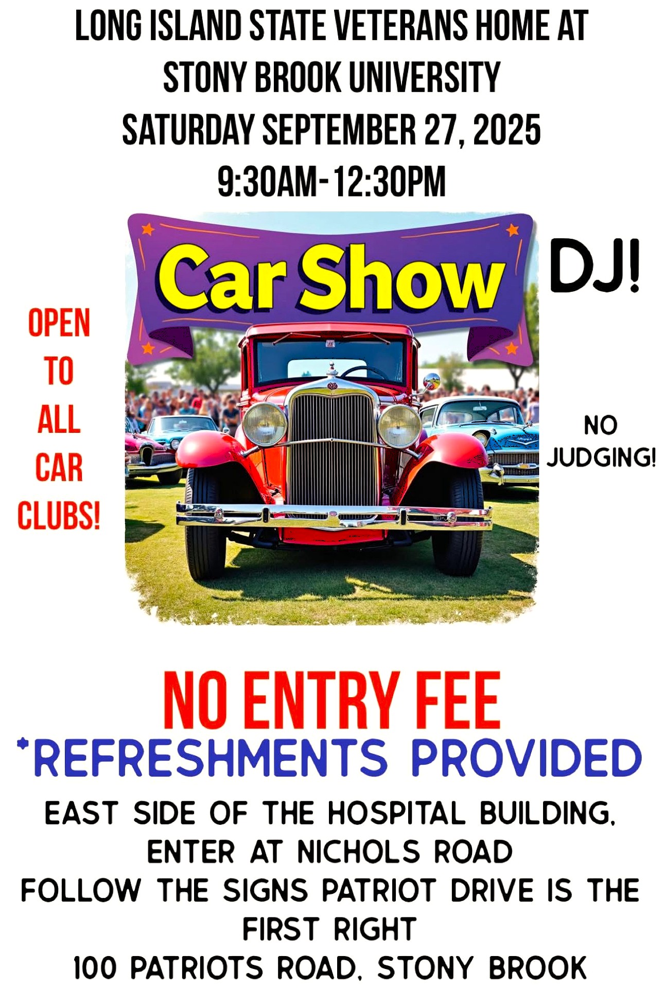 Long Island State Veterans Home Car Show, Stony Brook, NY