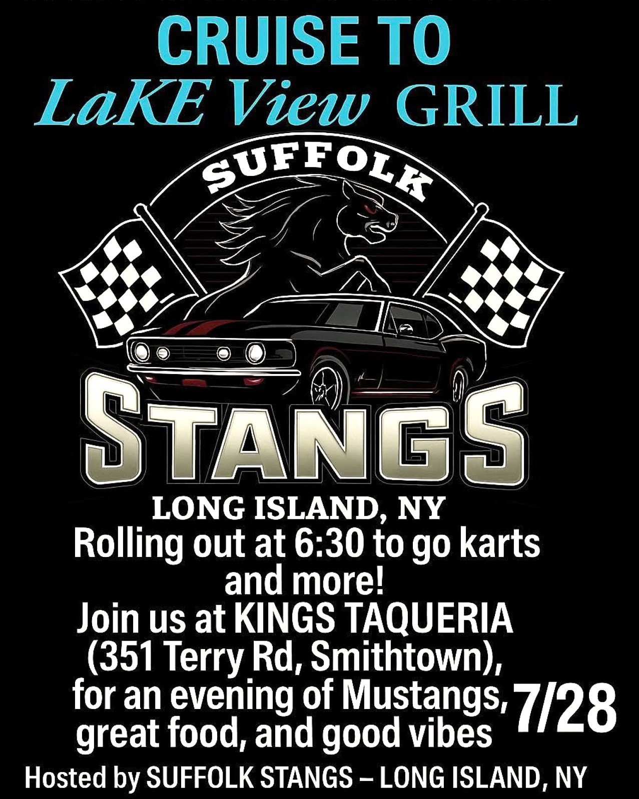 Suffolk Stangs Cruise to Lakeville Grill & Show, Smithtown, NY