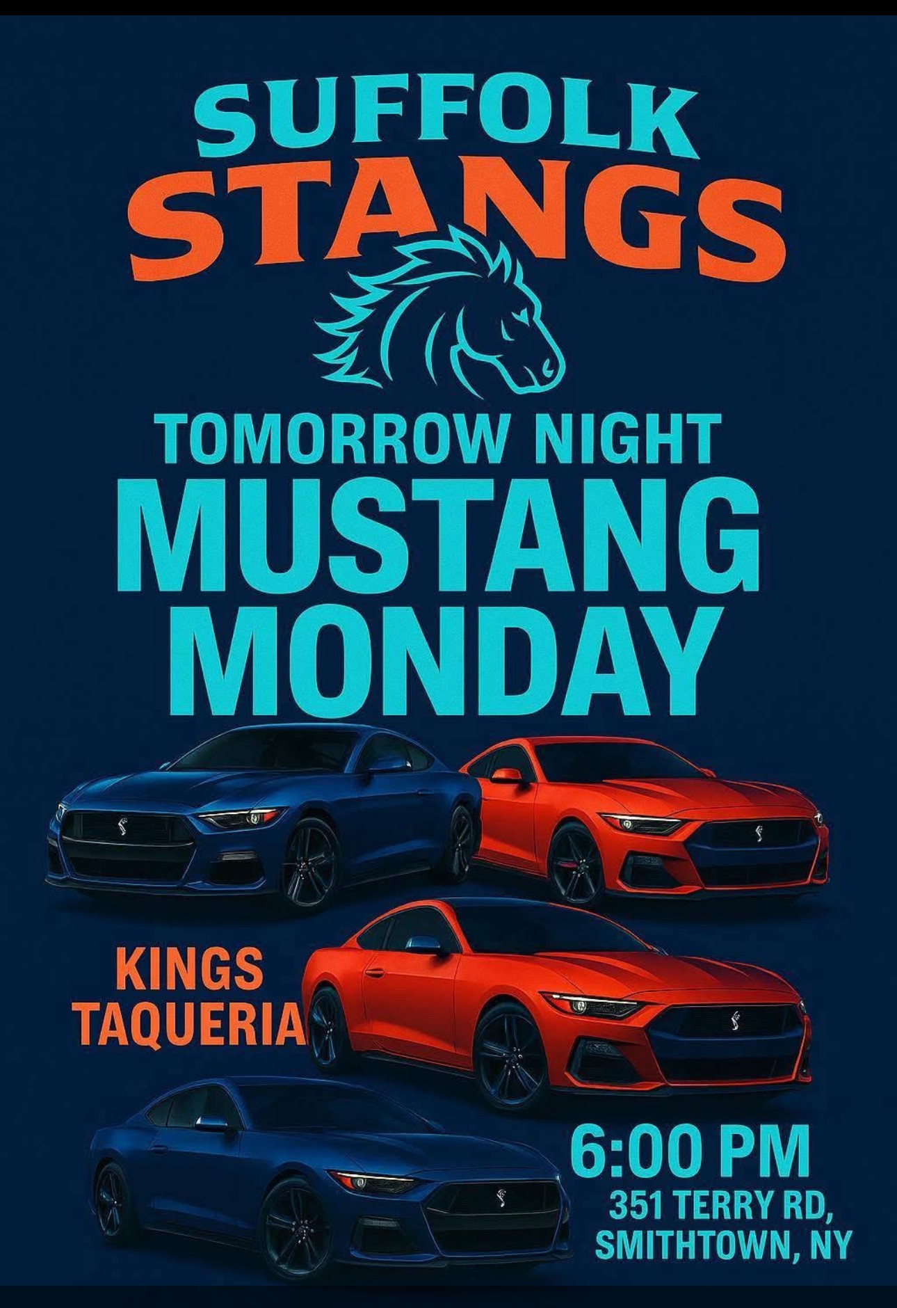 Suffolk Stangs Monday Night Car Meet, Smithtown, NY