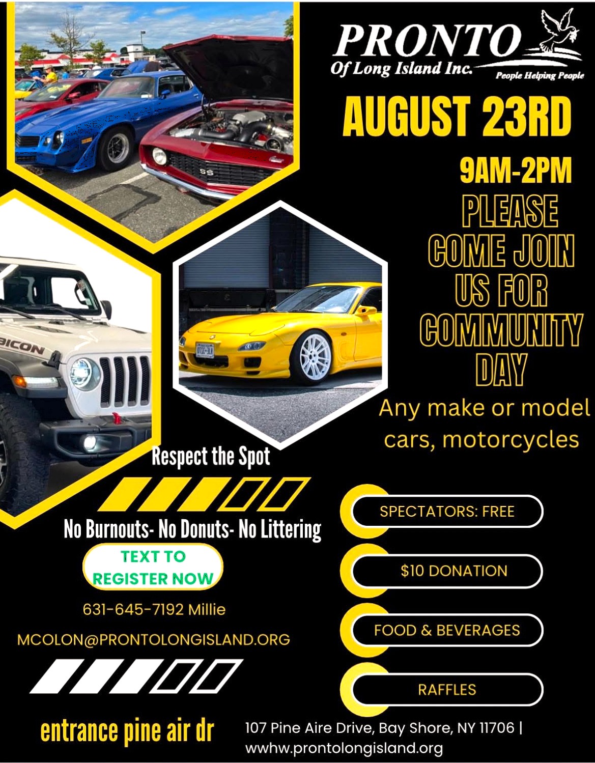 Pronto of Long Island Community Day Car Show, Bay Shore, NY