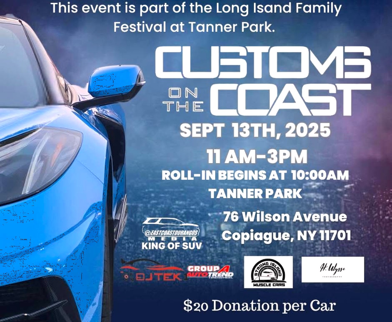 Customs on the Coast Car Show, Copiague, NY