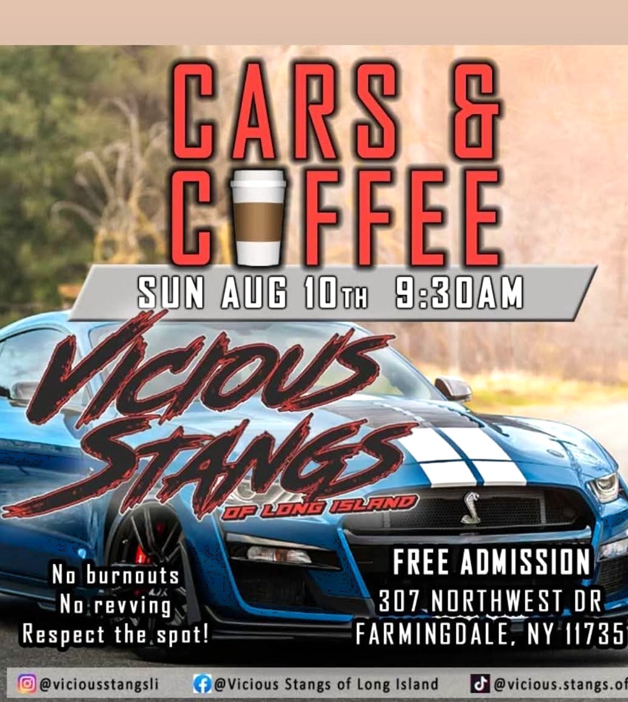Vicious Stangs Cars & Coffee Meet-Up, Farmingdale, NY