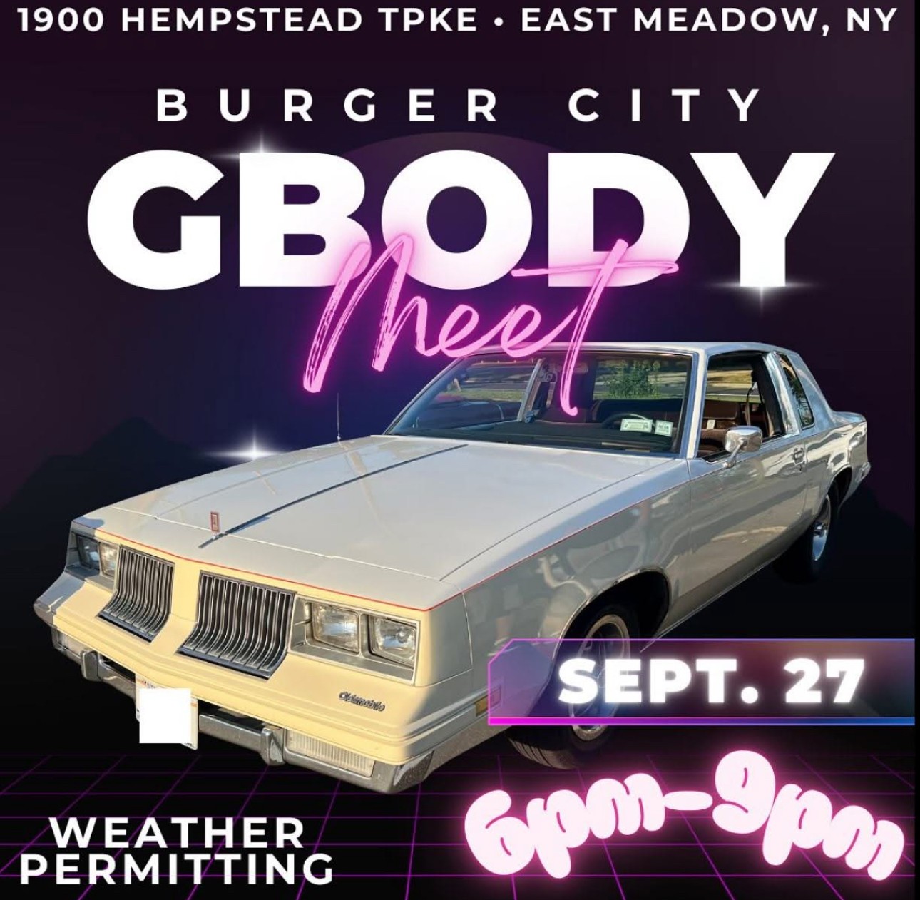 Burger City G Body Car Meet, East Meadow, NY